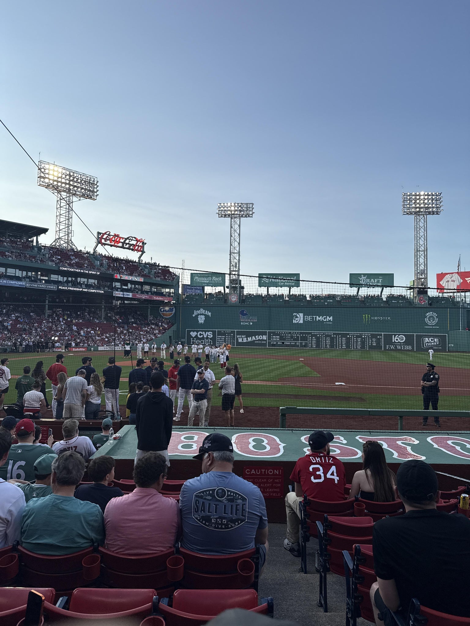 Real Fan View taken from Field Box 28 at Fenway Park by Gene S