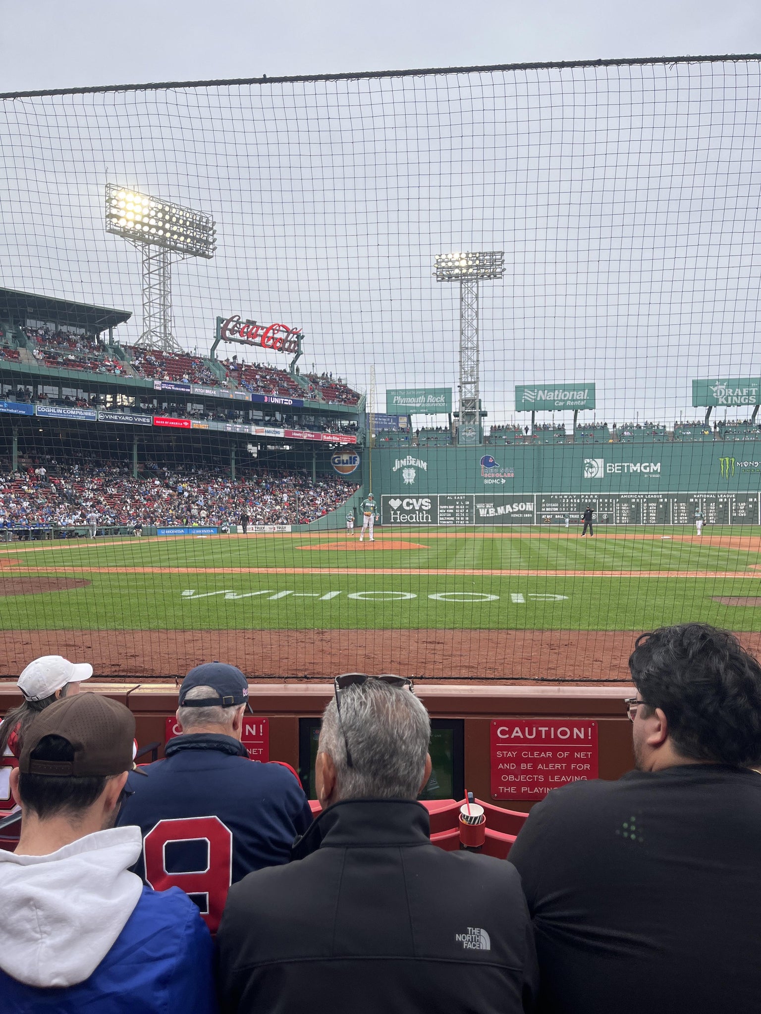 Real Fan View taken from Field Box 30 at Fenway Park by Tracy B