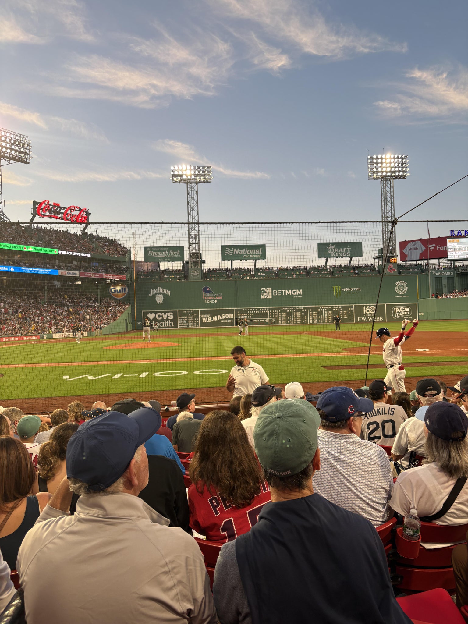 Real Fan View taken from Field Box 30 at Fenway Park by David K