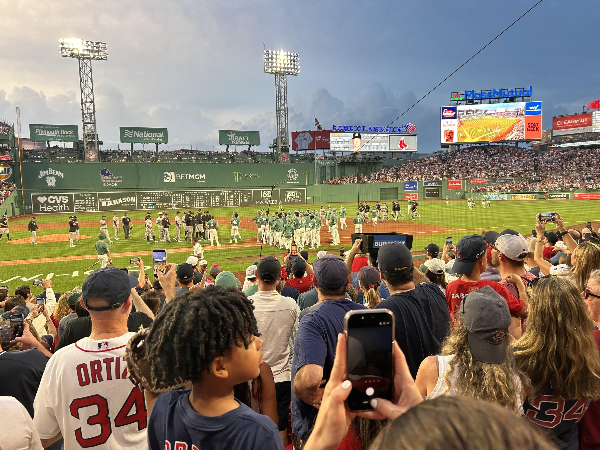 Real Fan View taken from Field Box 31 at Fenway Park by Jeffrey S
