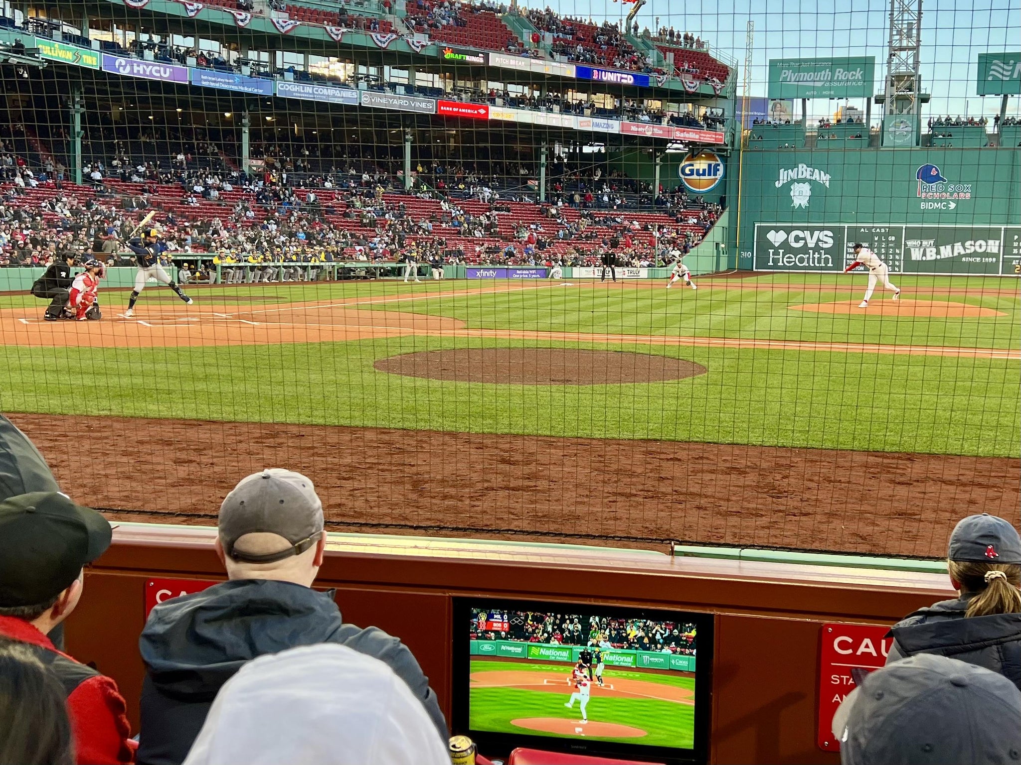 Real Fan View taken from Field Box 33 at Fenway Park by Anonymous User