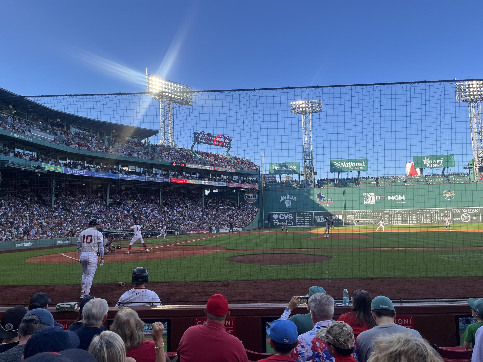 Real Fan View taken from Field Box 34 at Fenway Park by Viken K