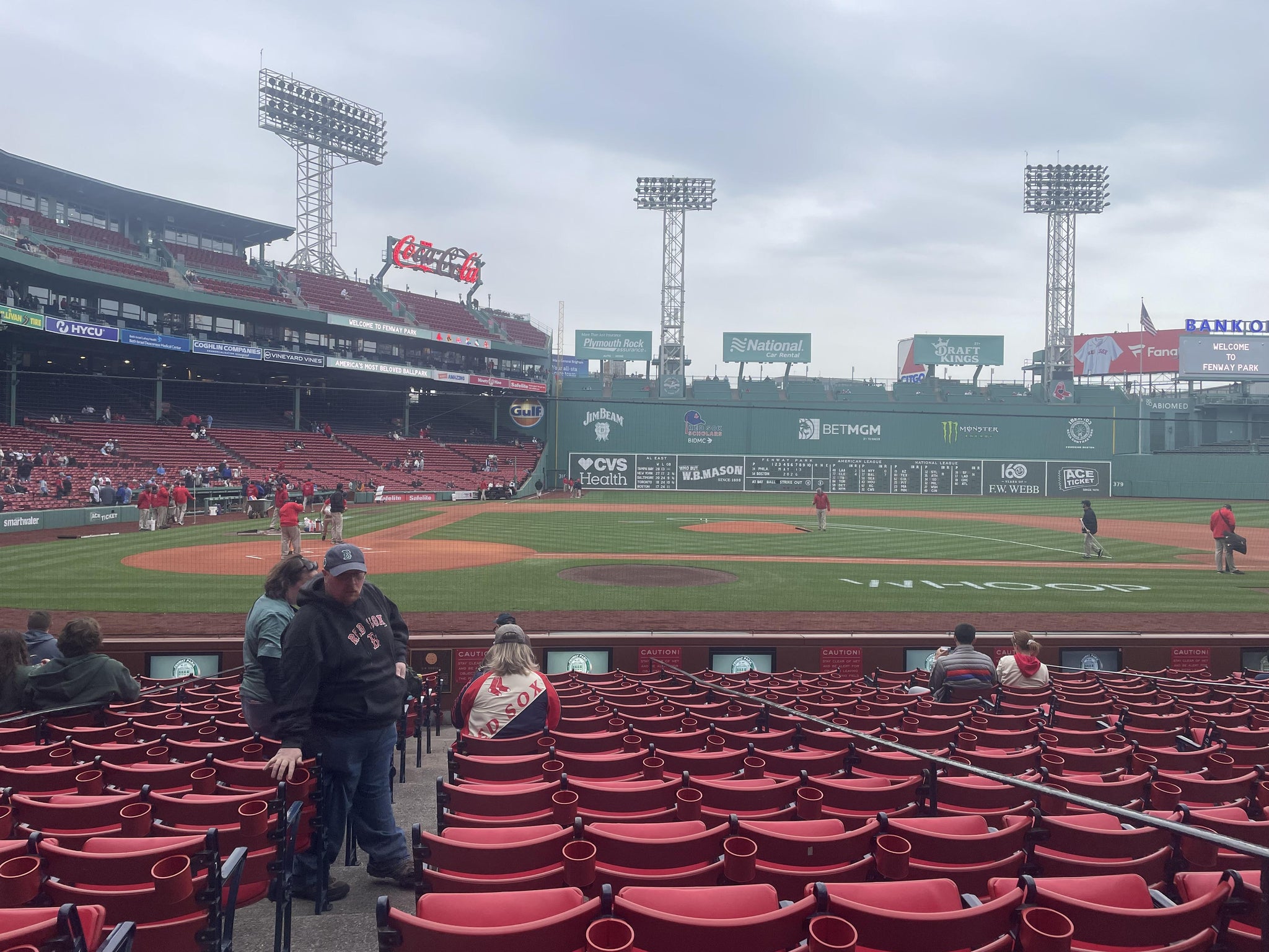 Real Fan View taken from Field Box 35 at Fenway Park by John M