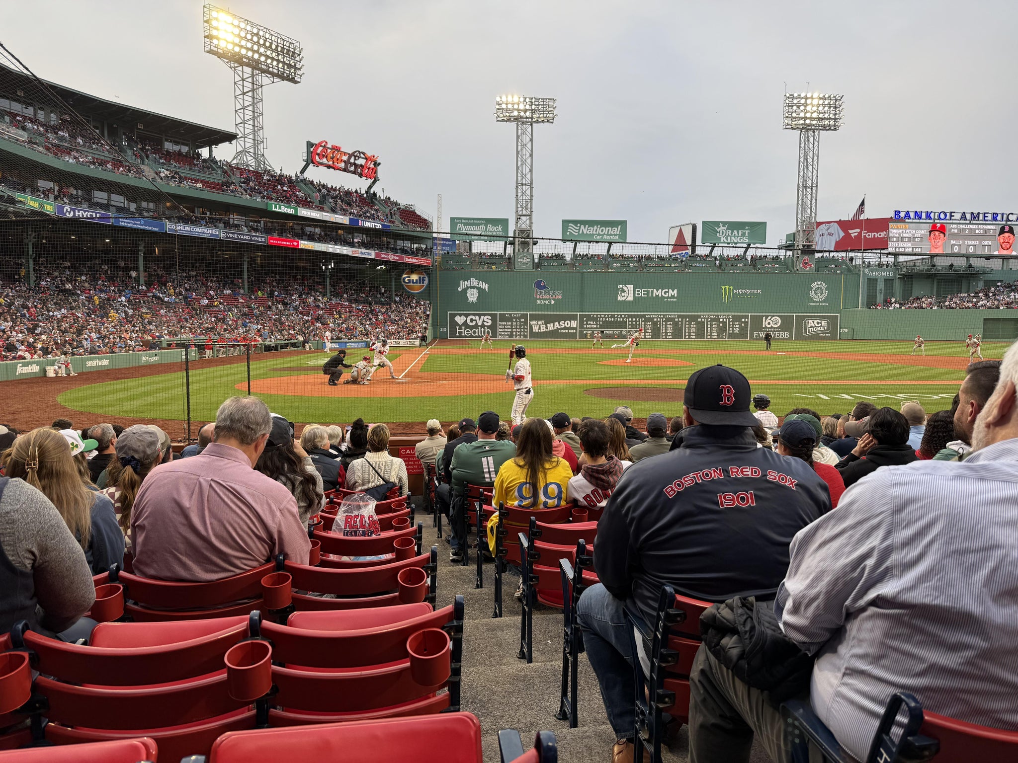 Real Fan View taken from Field Box 38 at Fenway Park by Hl K