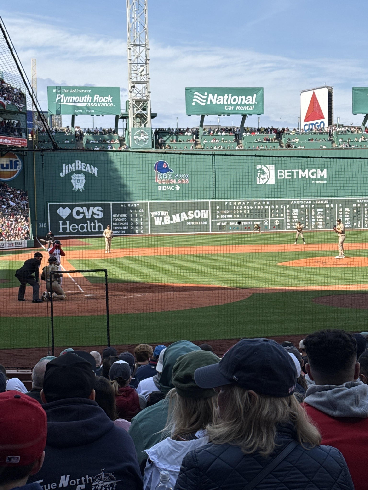 Real Fan View taken from Field Box 38 at Fenway Park by James T