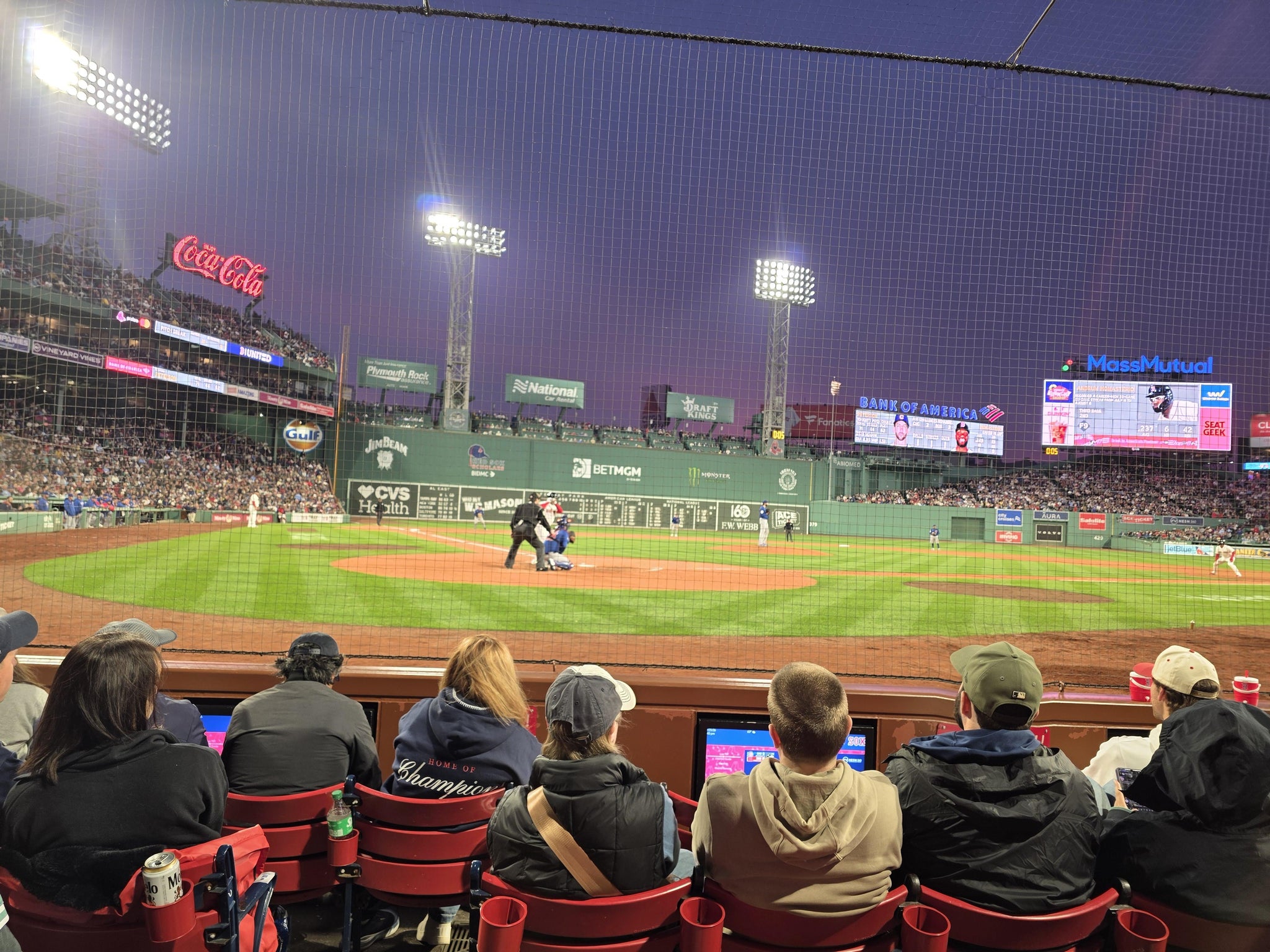 Real Fan View taken from Field Box 40 at Fenway Park by James M