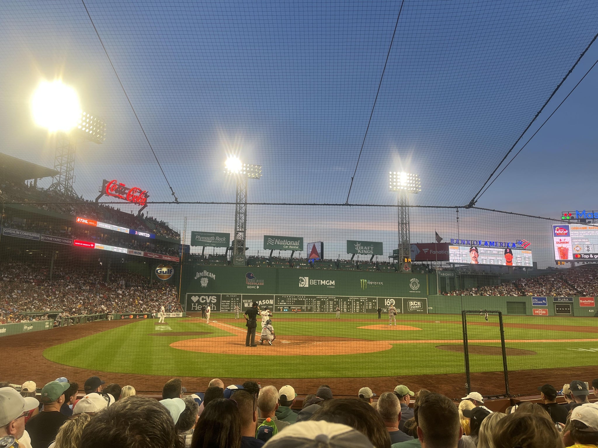 Real Fan View taken from Field Box 40 at Fenway Park by Kimberly J