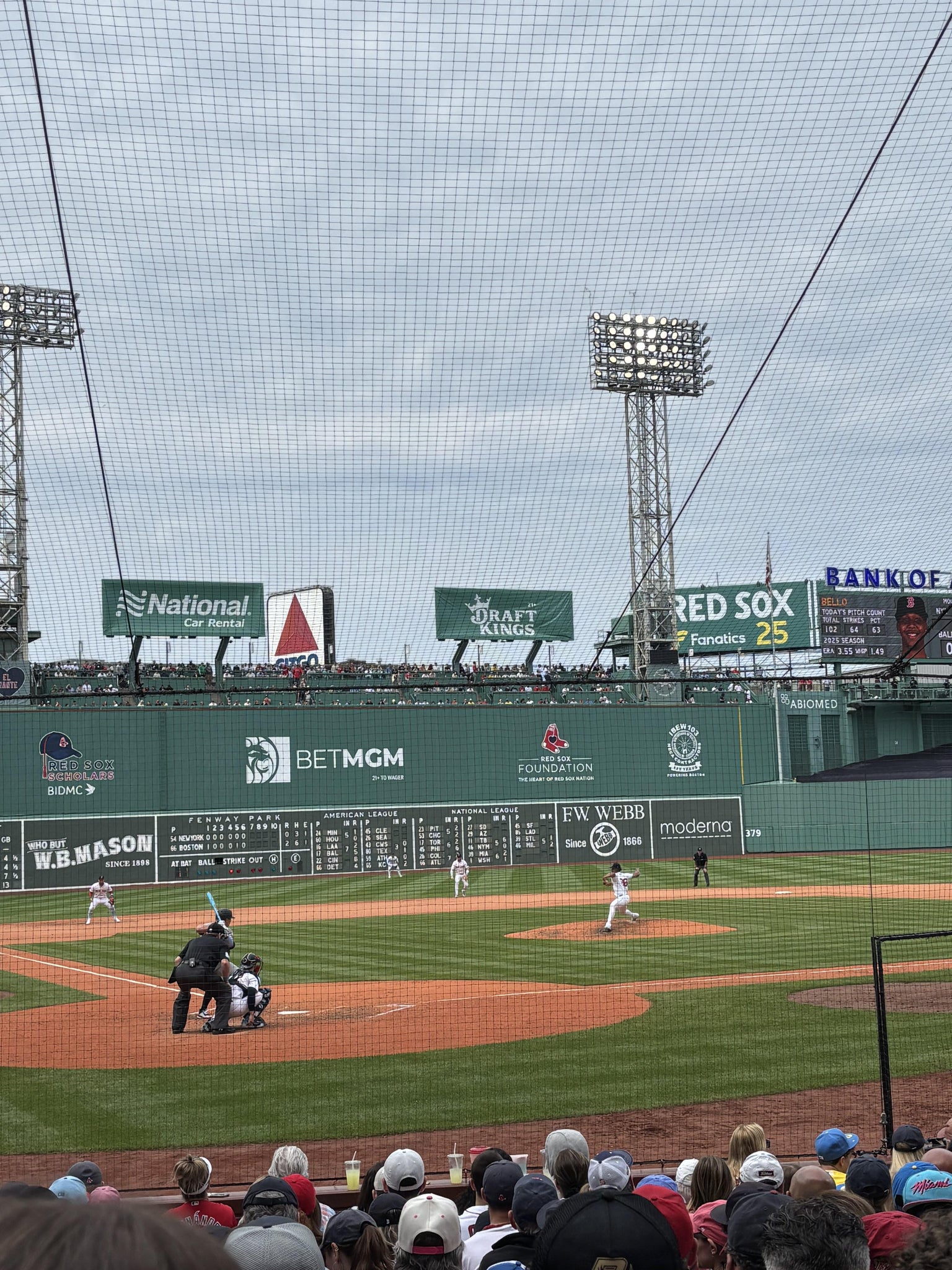 Real Fan View taken from Field Box 40 at Fenway Park by Sam L
