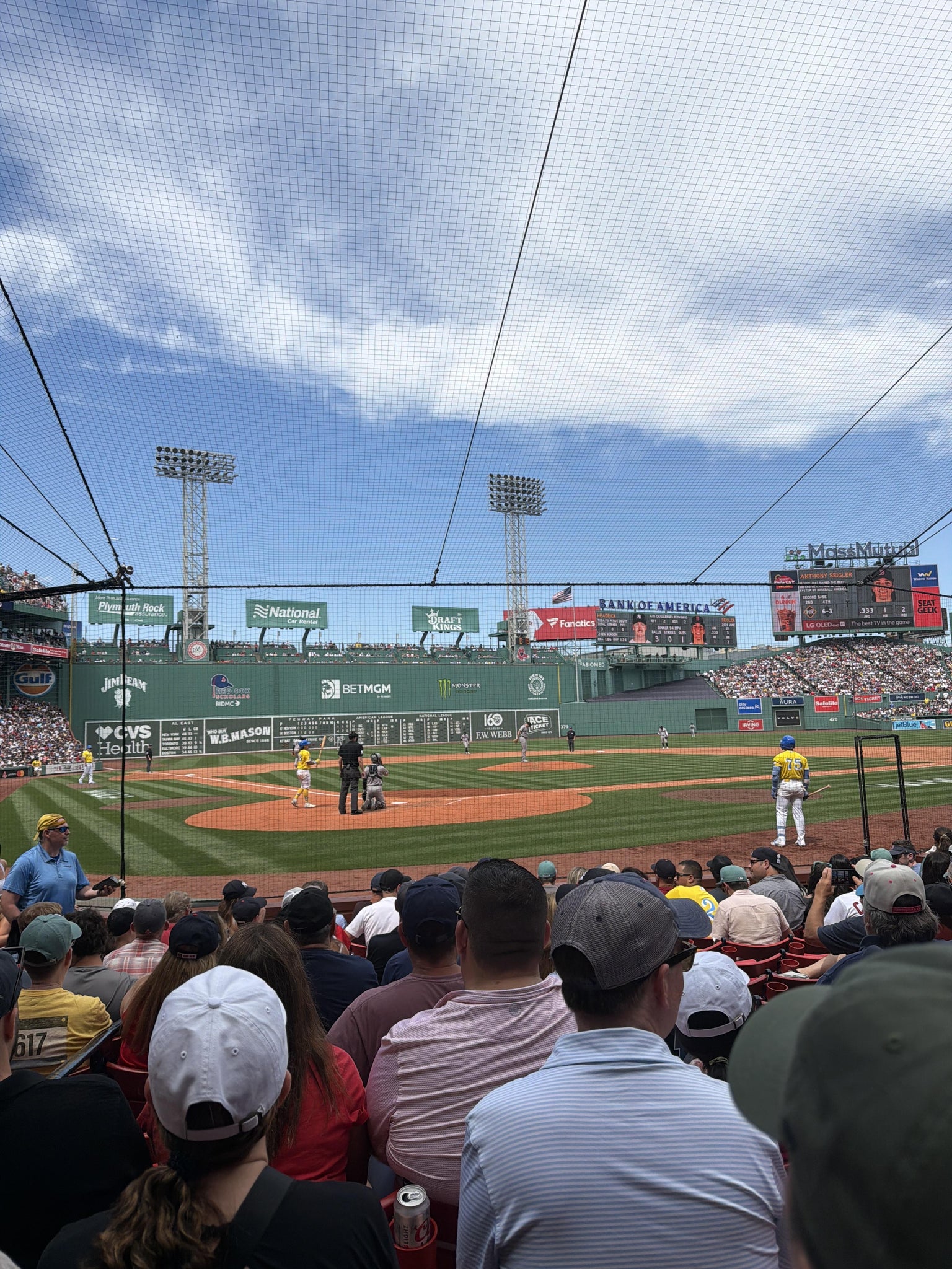 Real Fan View taken from Field Box 41 at Fenway Park by Rosa C