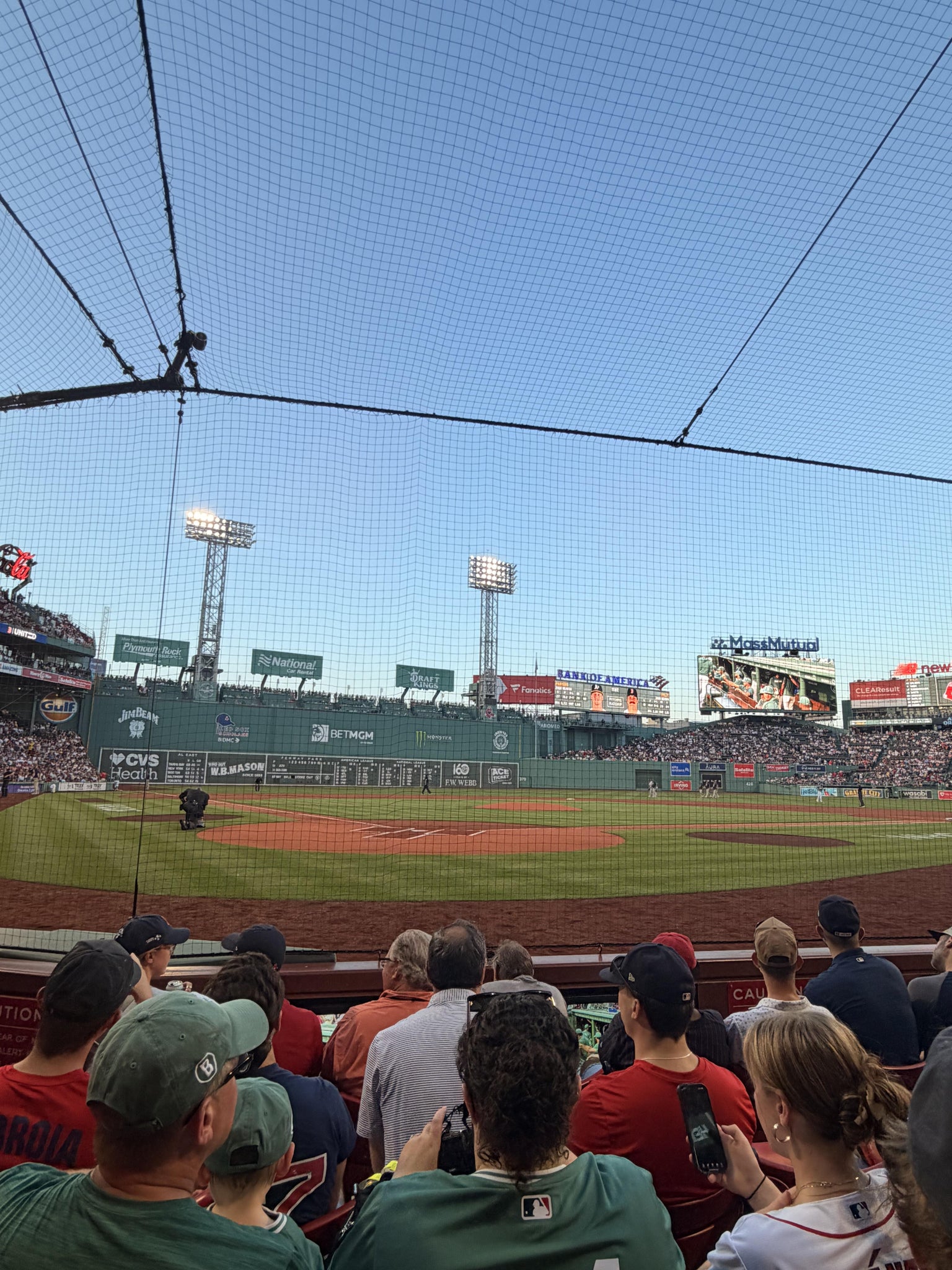 Vue réelle des fans prise de la Field Box 42 au site Fenway Park par Aidan R