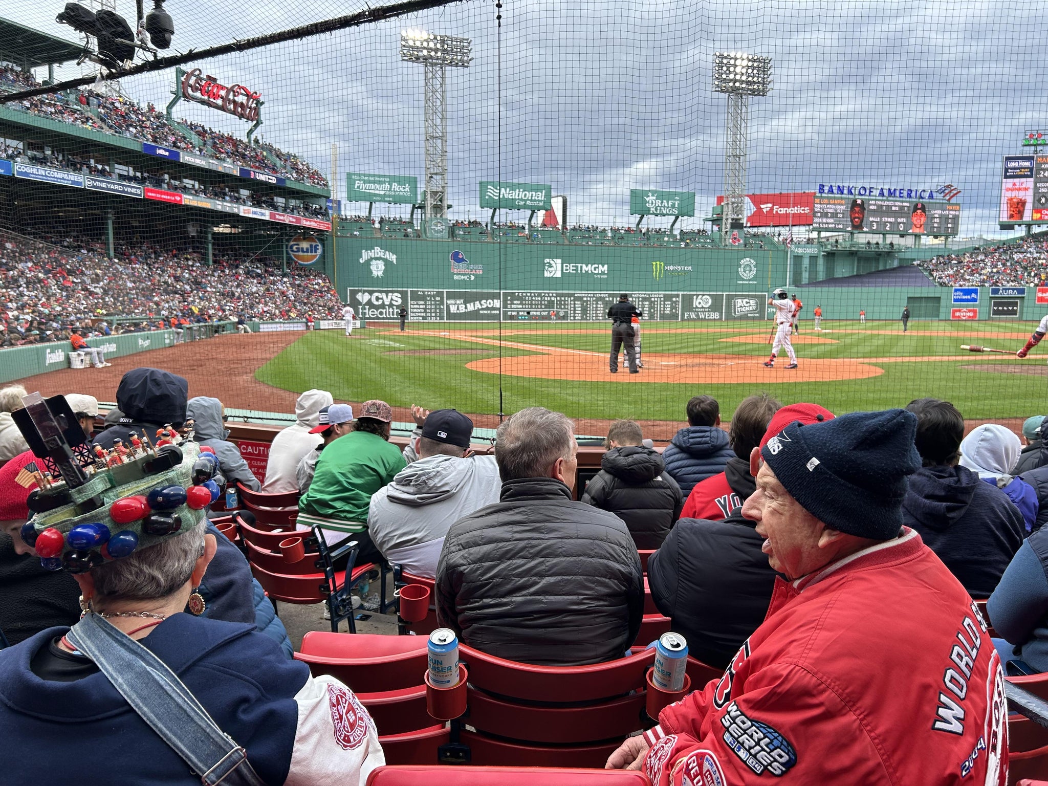 Real Fan View taken from Field Box 42 at Fenway Park by Mark C