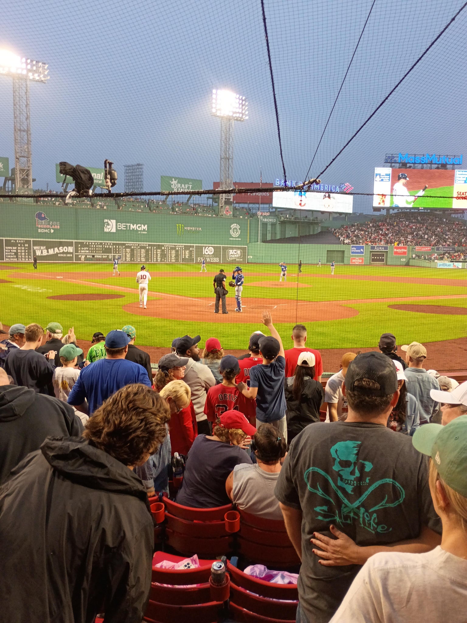 Real Fan View taken from Field Box 43 at Fenway Park by Eric G