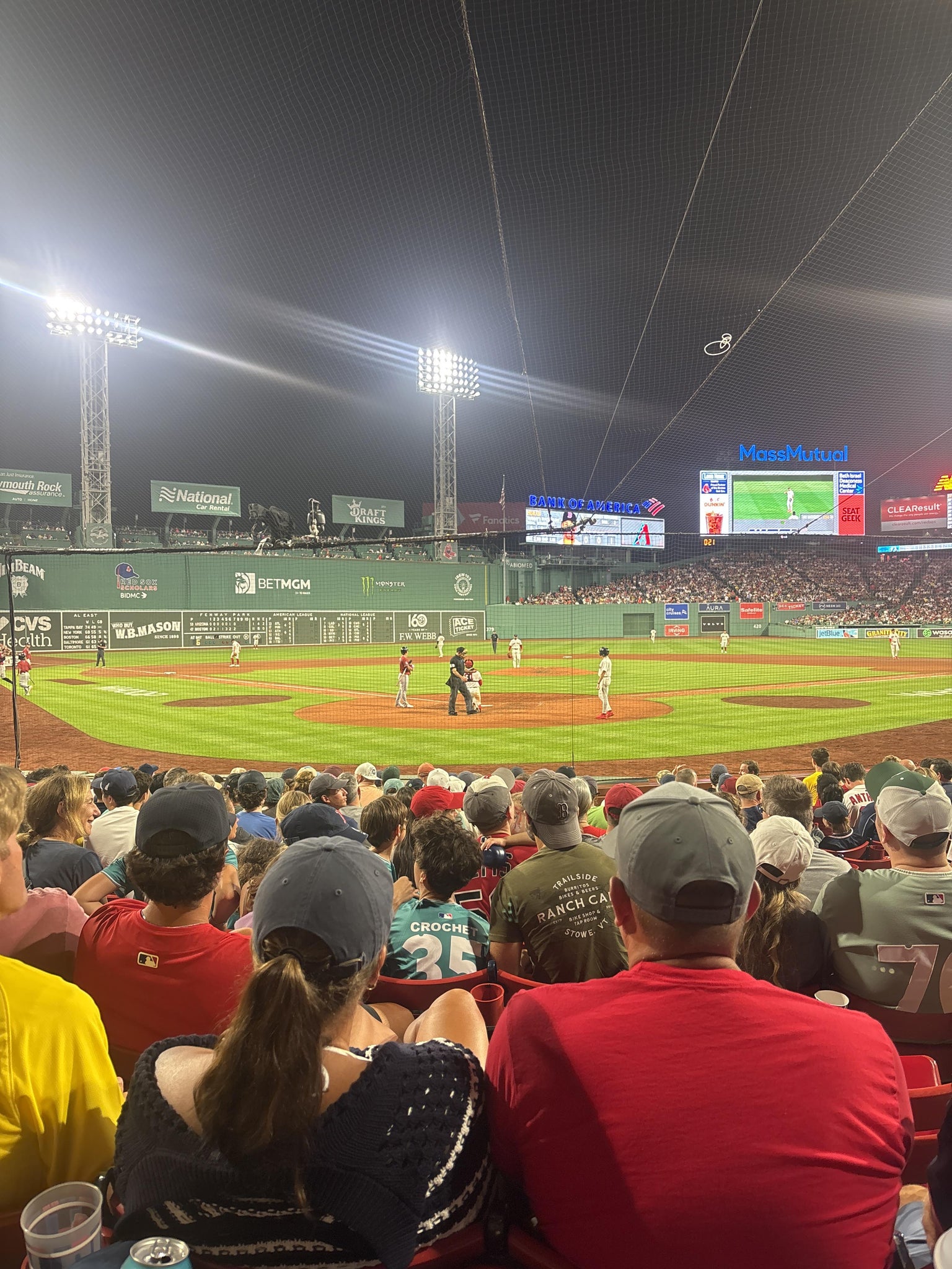 Real Fan View taken from Field Box 43 at Fenway Park by Alessandra S