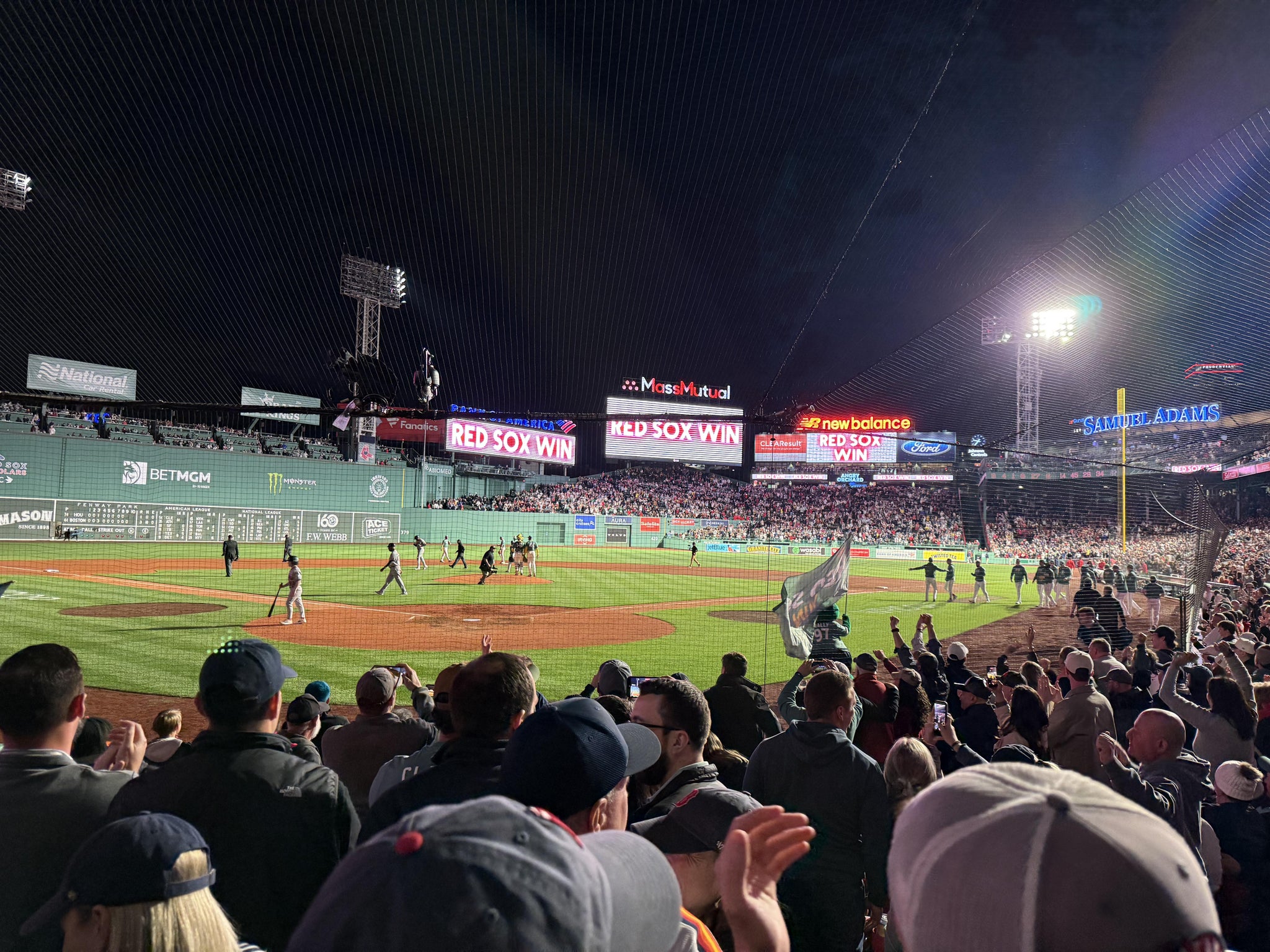 Real Fan View taken from Field Box 44 at Fenway Park by Michael M