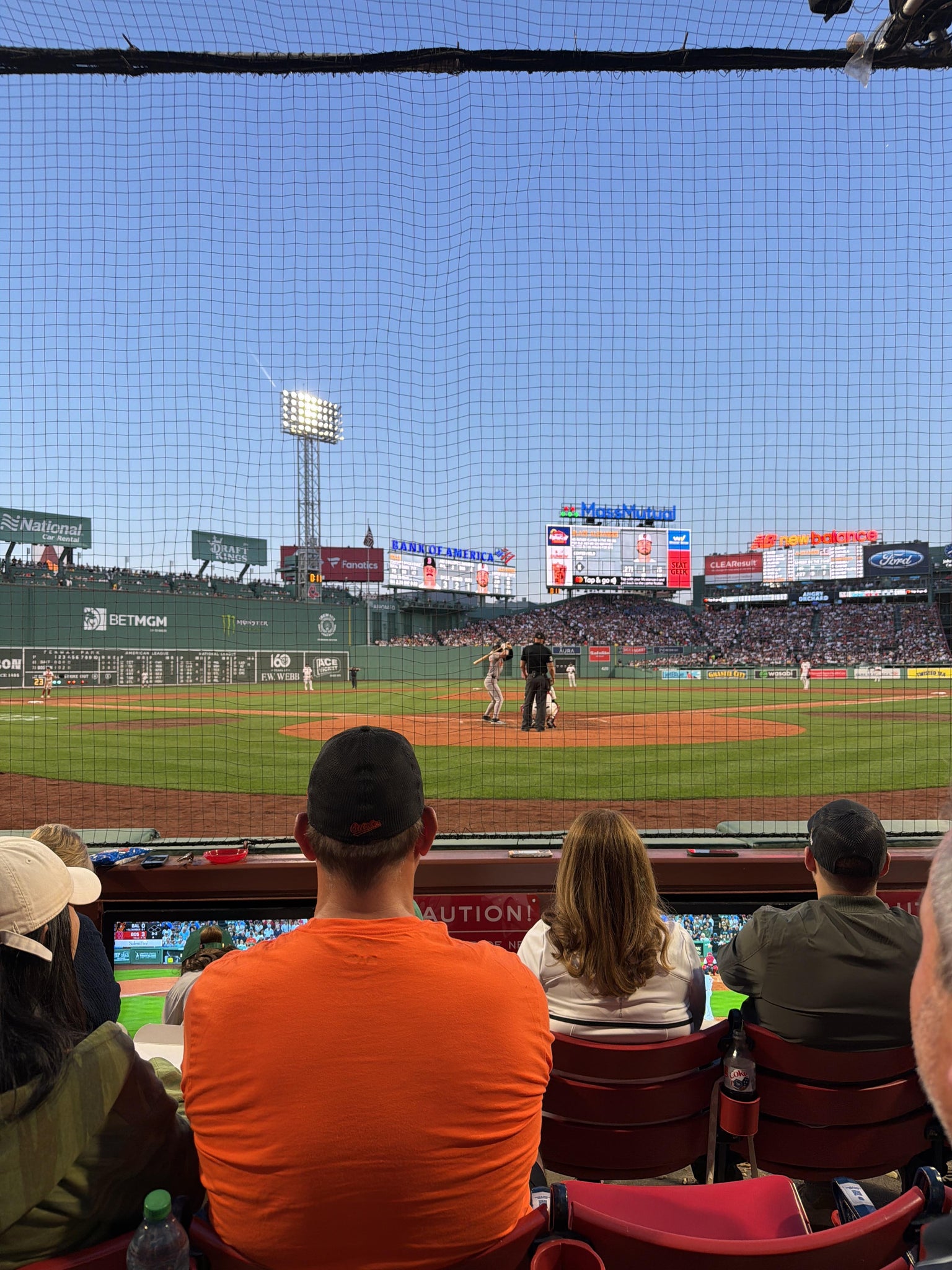 Real Fan View taken from Field Box 45 at Fenway Park by Chris H