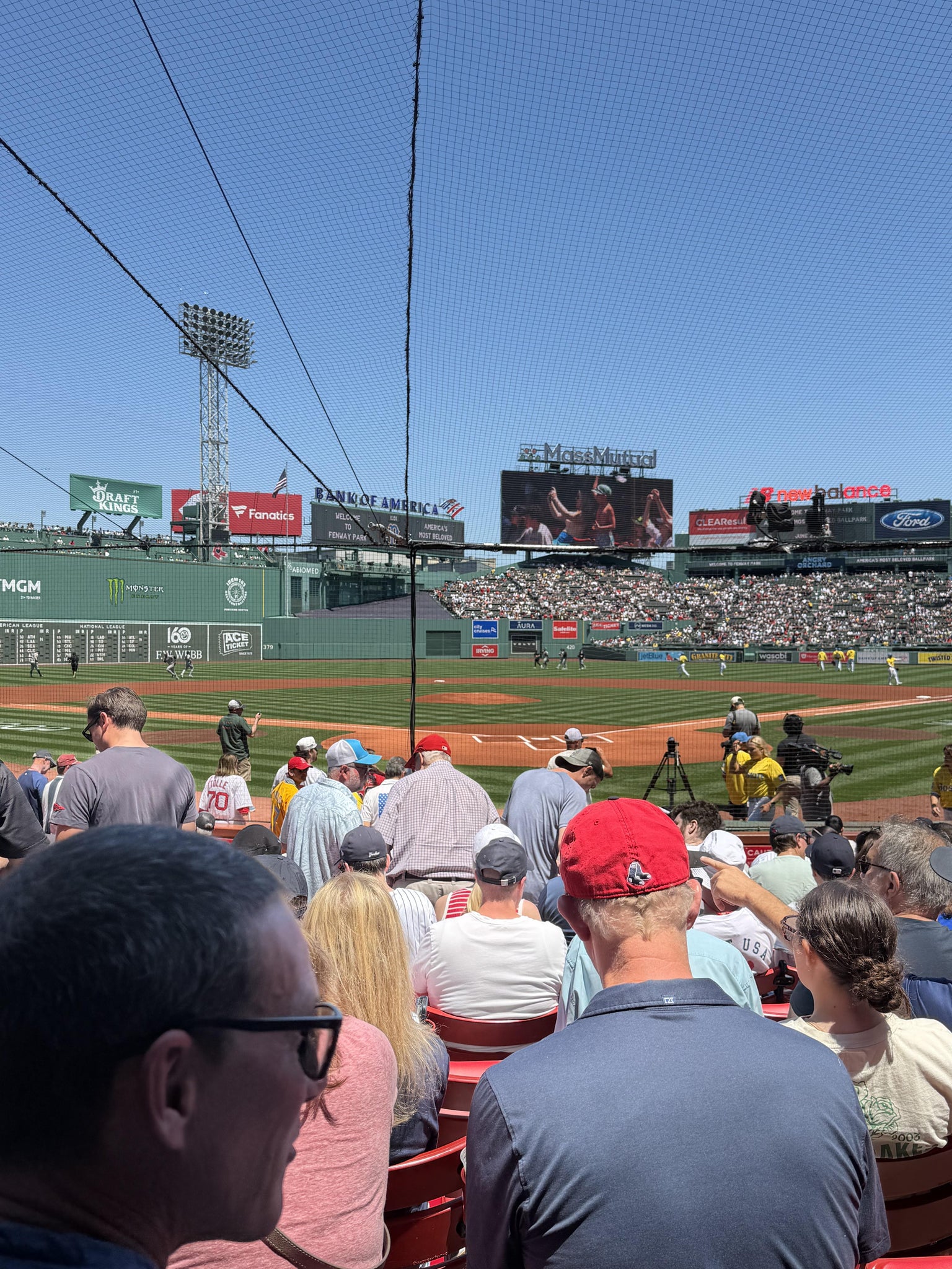 Real Fan View taken from Field Box 46 at Fenway Park by Anonymous User