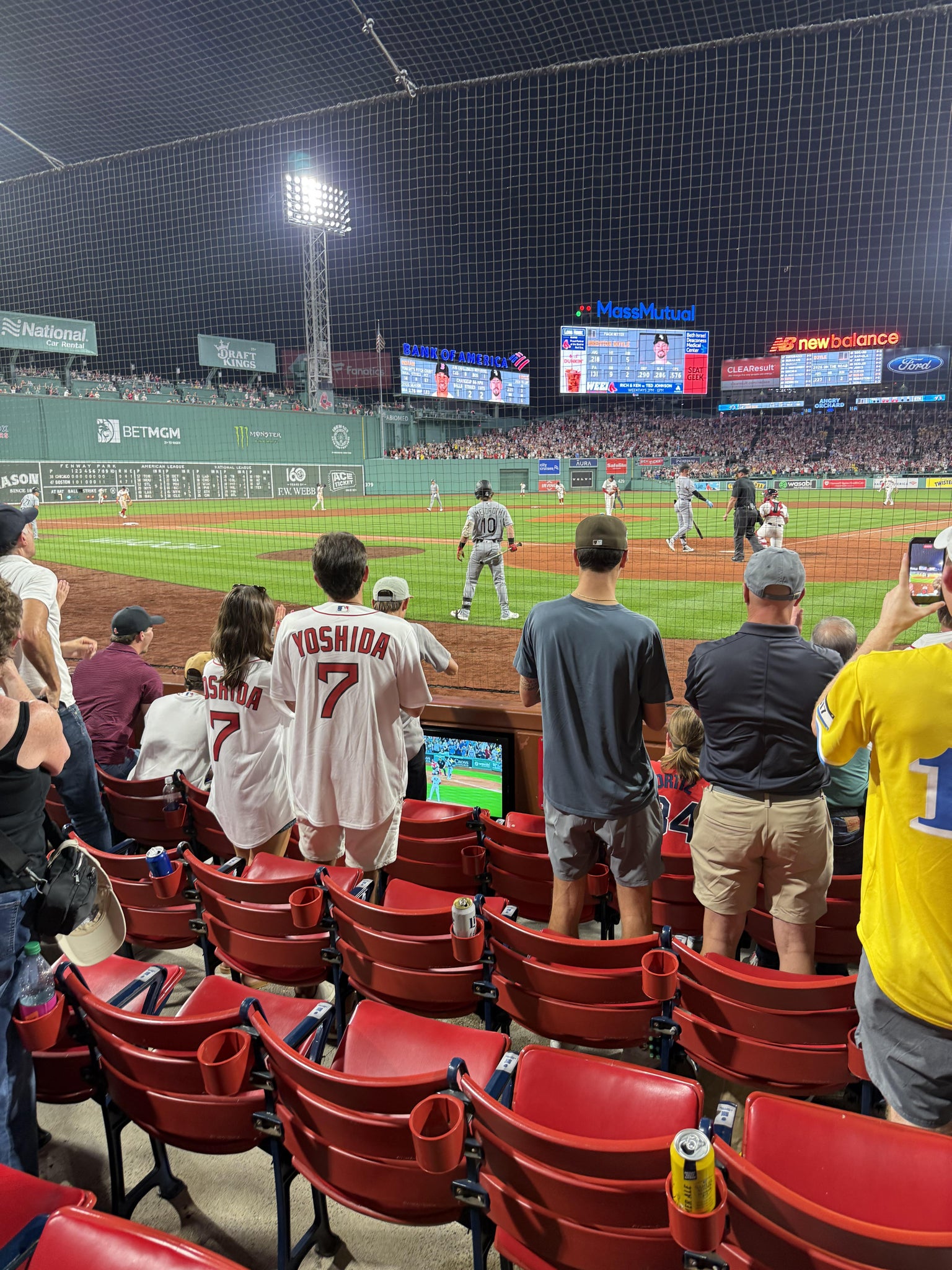 Real Fan View taken from Field Box 47 at Fenway Park by Mary V