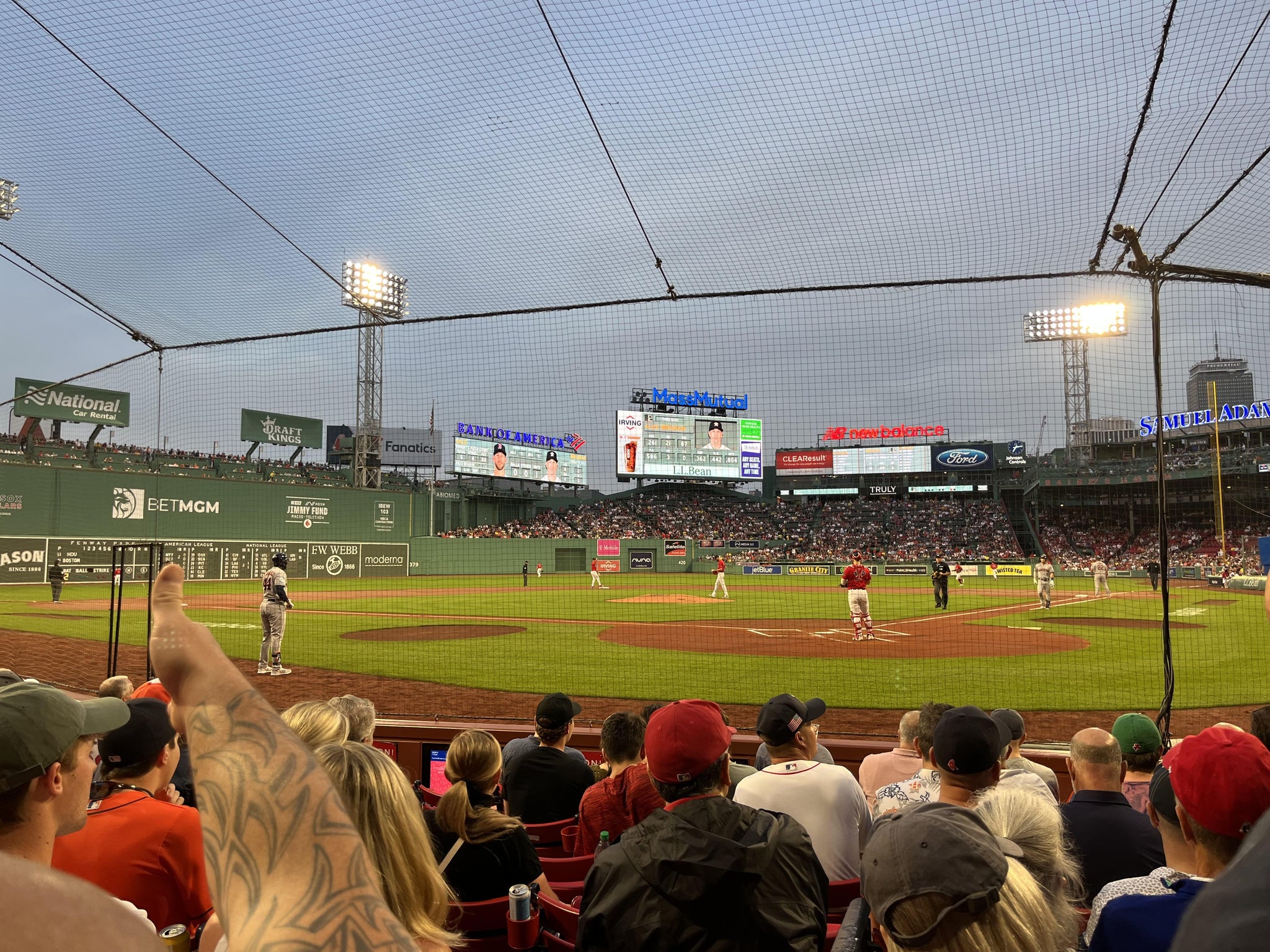 Real Fan View taken from Field Box 47 at Fenway Park by Steve R