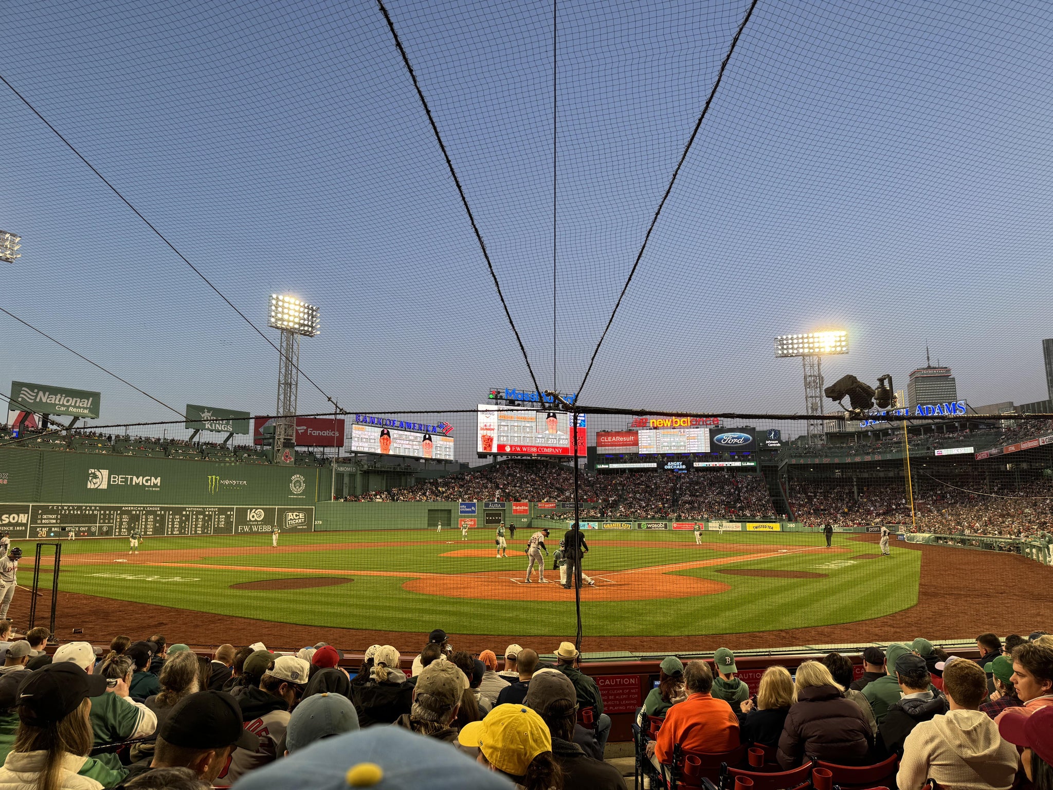 Real Fan View taken from Field Box 47 at Fenway Park by Anonymous User