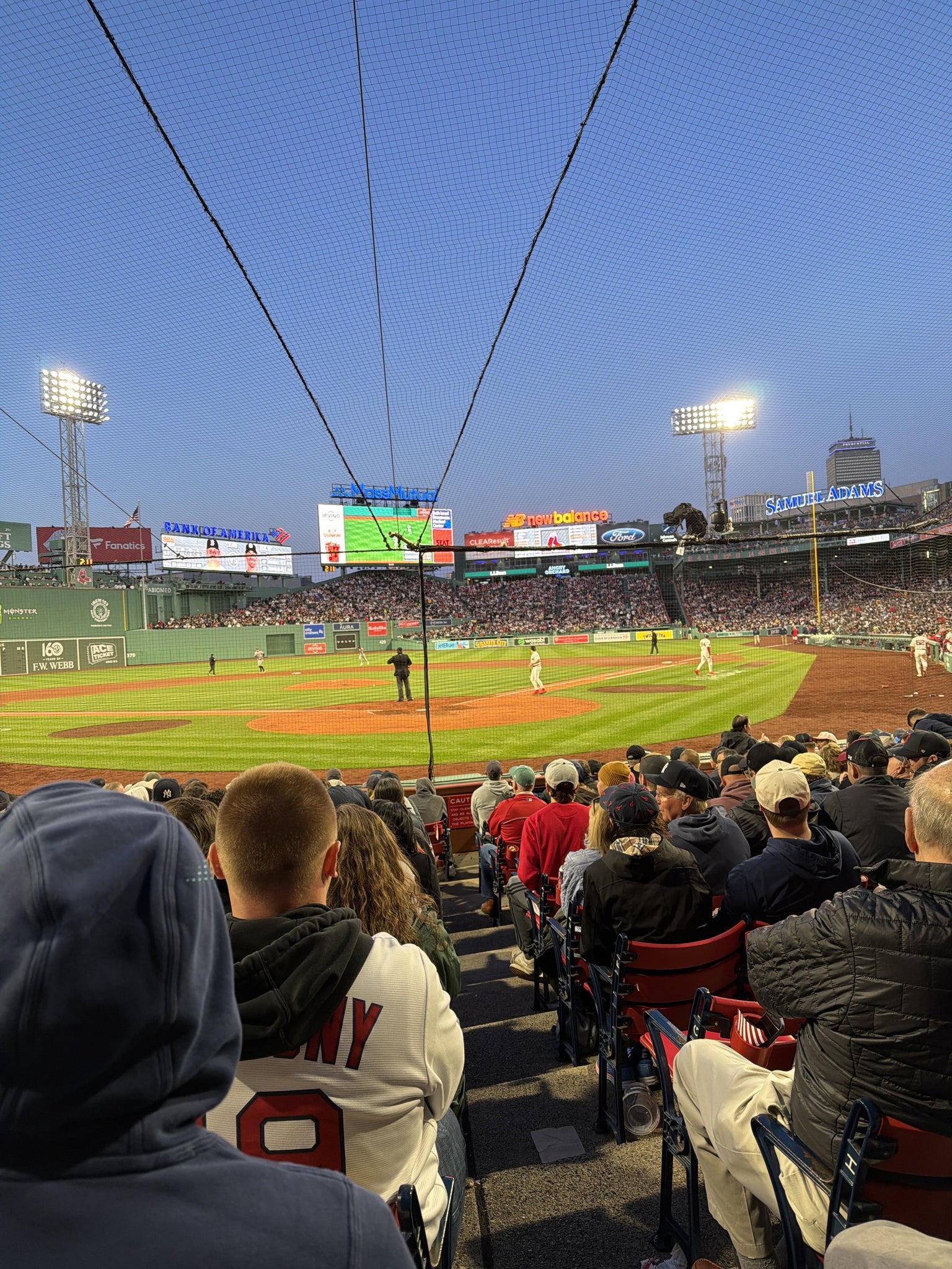 Vue réelle des fans prise de la Field Box 47 au site Fenway Park par Nelson aniel V
