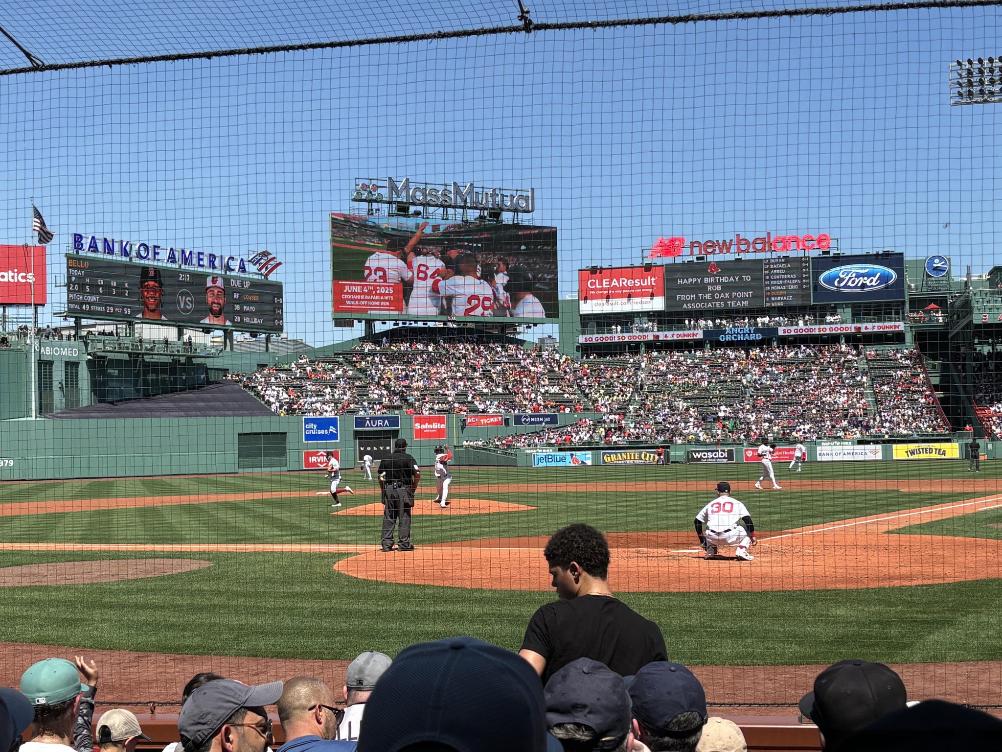 Real Fan View taken from Field Box 48 at Fenway Park by Christopher E