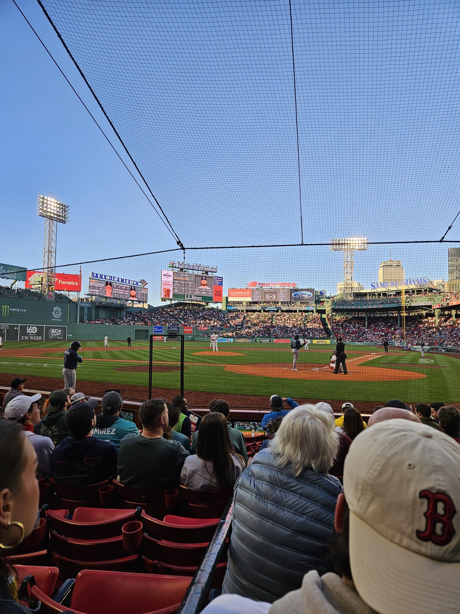 Real Fan View taken from Field Box 49 at Fenway Park by Lora J