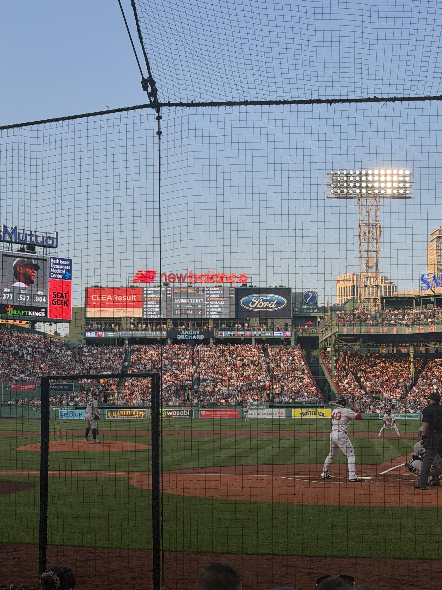 Vue réelle des fans prise de la Field Box 50 au site Fenway Park par Jason Y