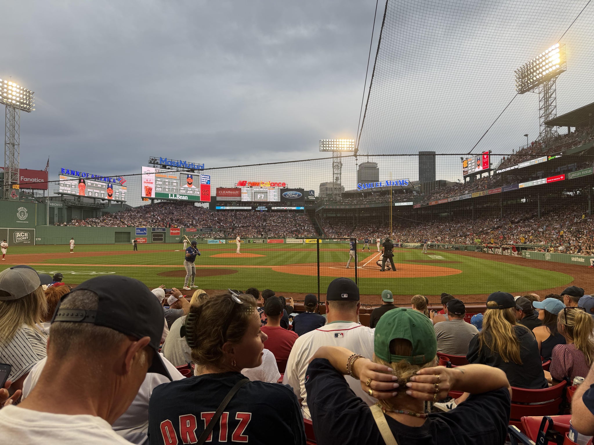 Vue réelle des fans prise de la Field Box 51 au site Fenway Park par Kevin B