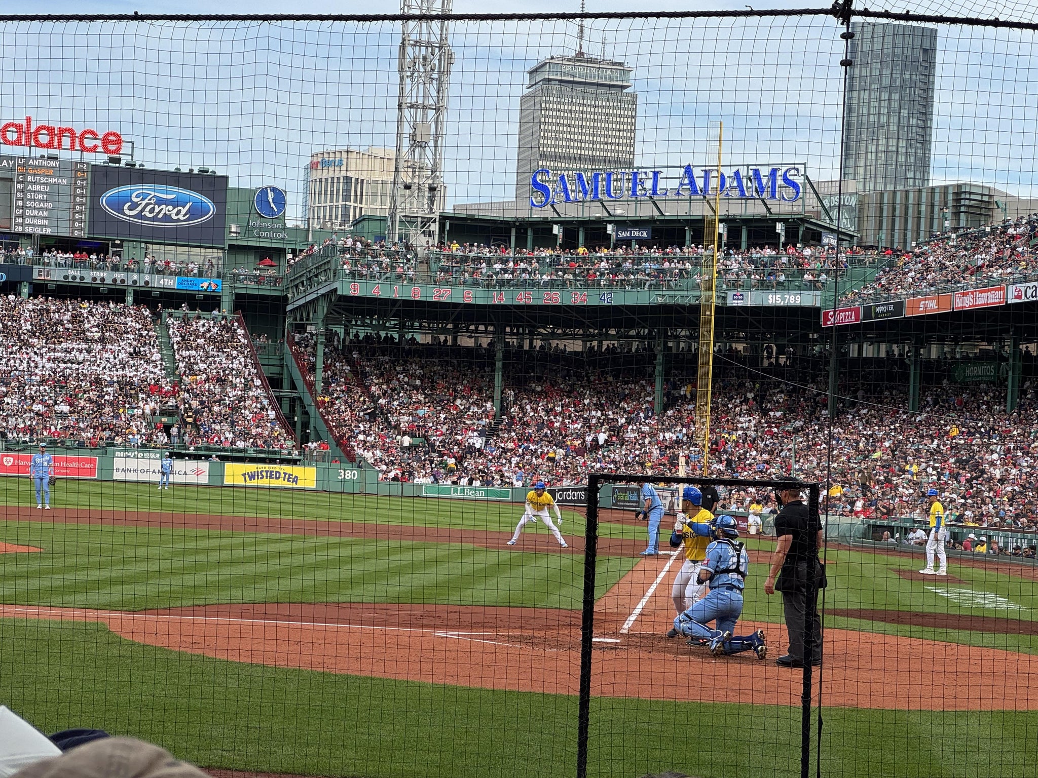 Real Fan View taken from Field Box 51 at Fenway Park by Anonymous User