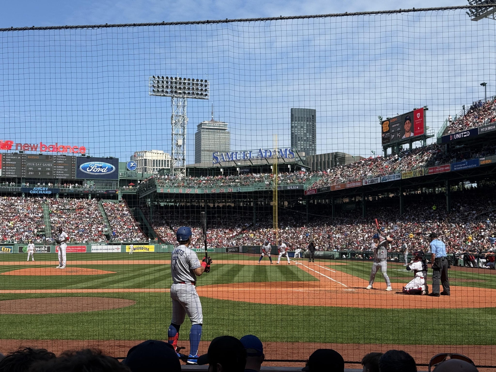Real Fan View taken from Field Box 53 at Fenway Park by Shelia M