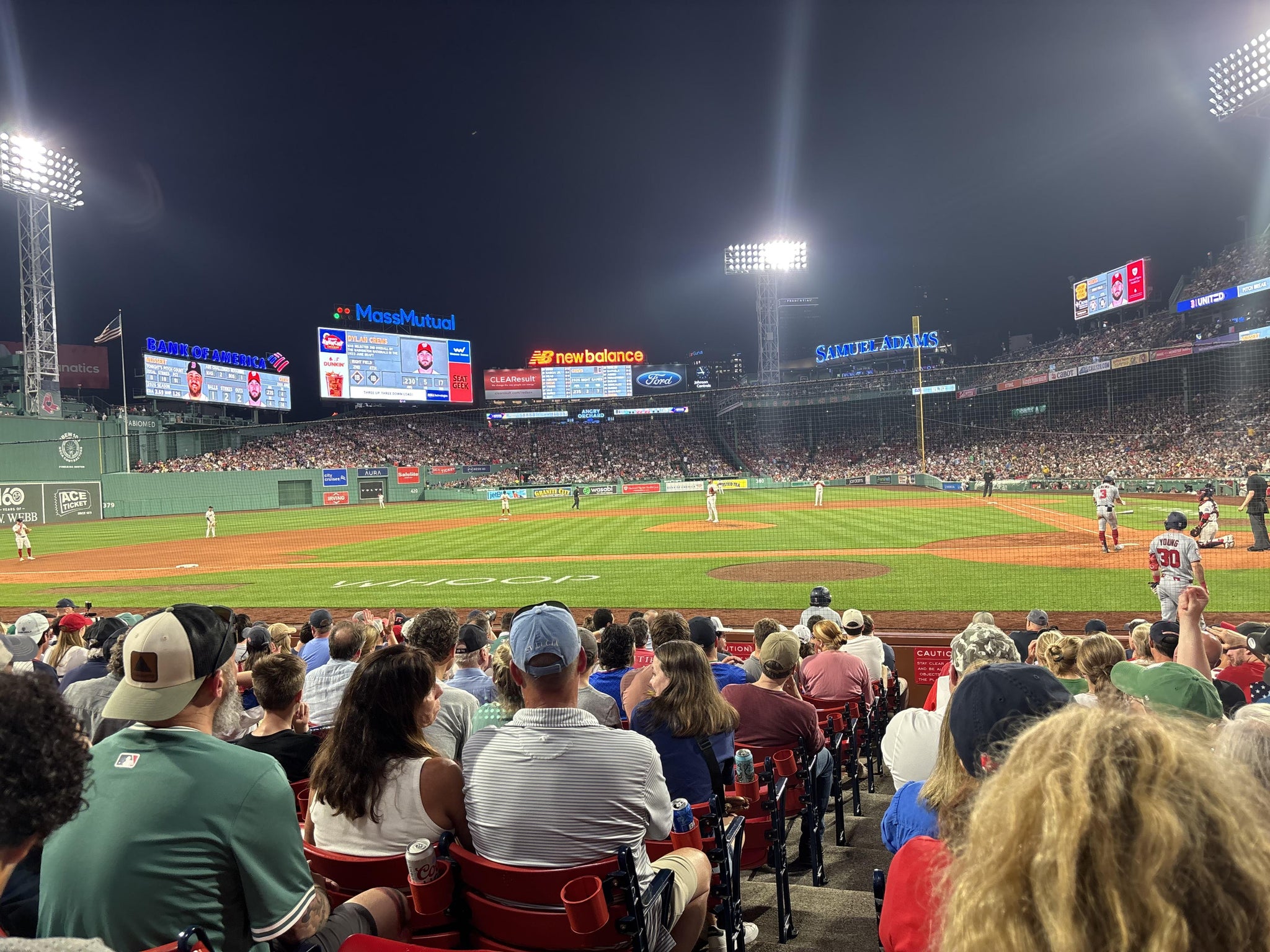 Real Fan View taken from Field Box 54 at Fenway Park by John F