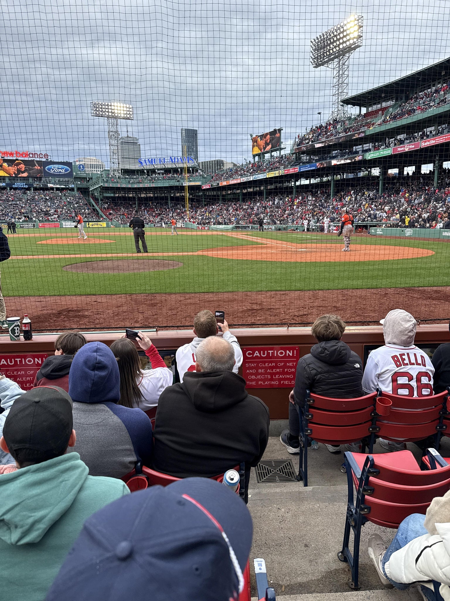 Real Fan View taken from Field Box 55 at Fenway Park by Garret Q