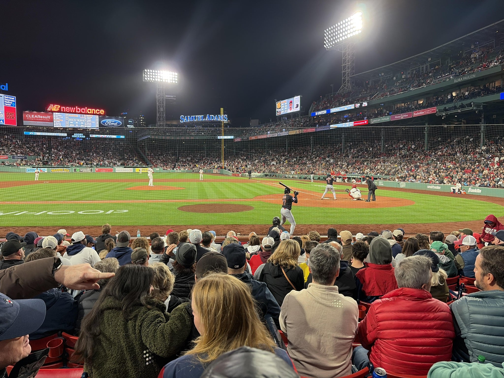Real Fan View taken from Field Box 56 at Fenway Park by Mark S