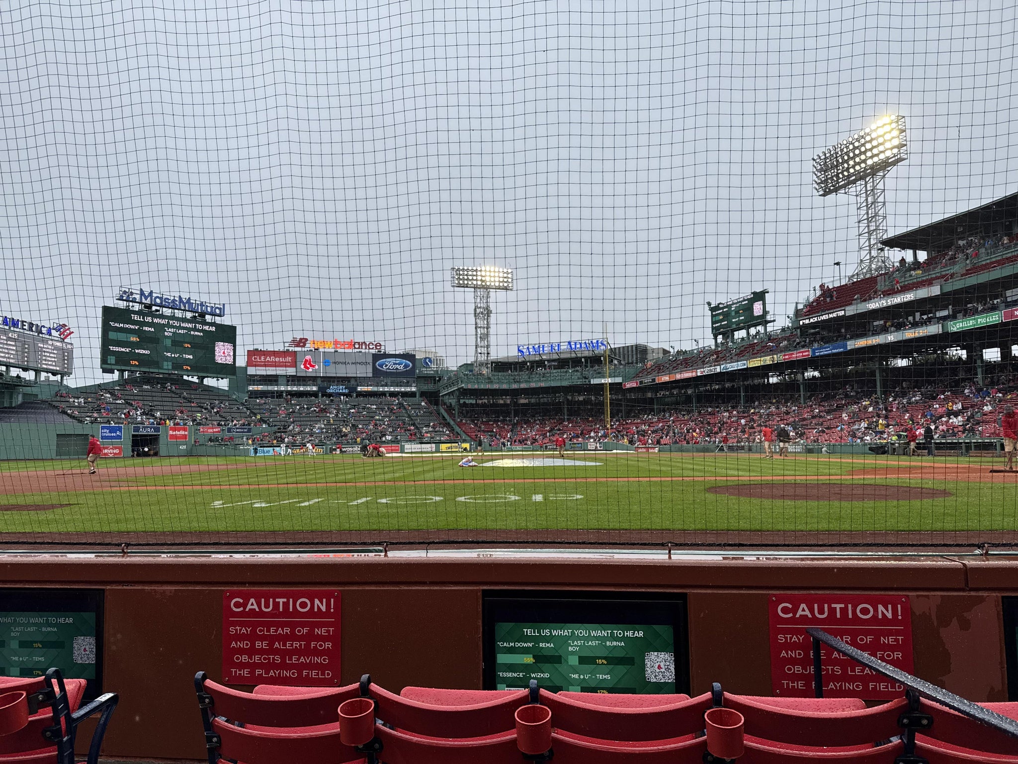 Real Fan View taken from Field Box 58 at Fenway Park by Elizabeth P