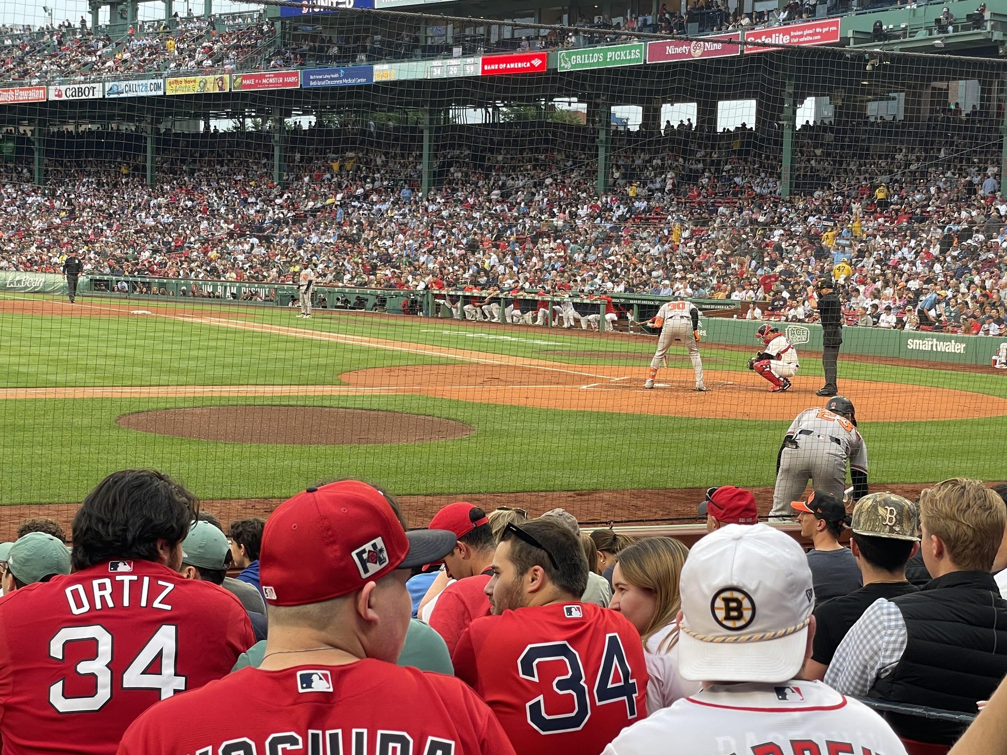 Real Fan View taken from Field Box 59 at Fenway Park by John M
