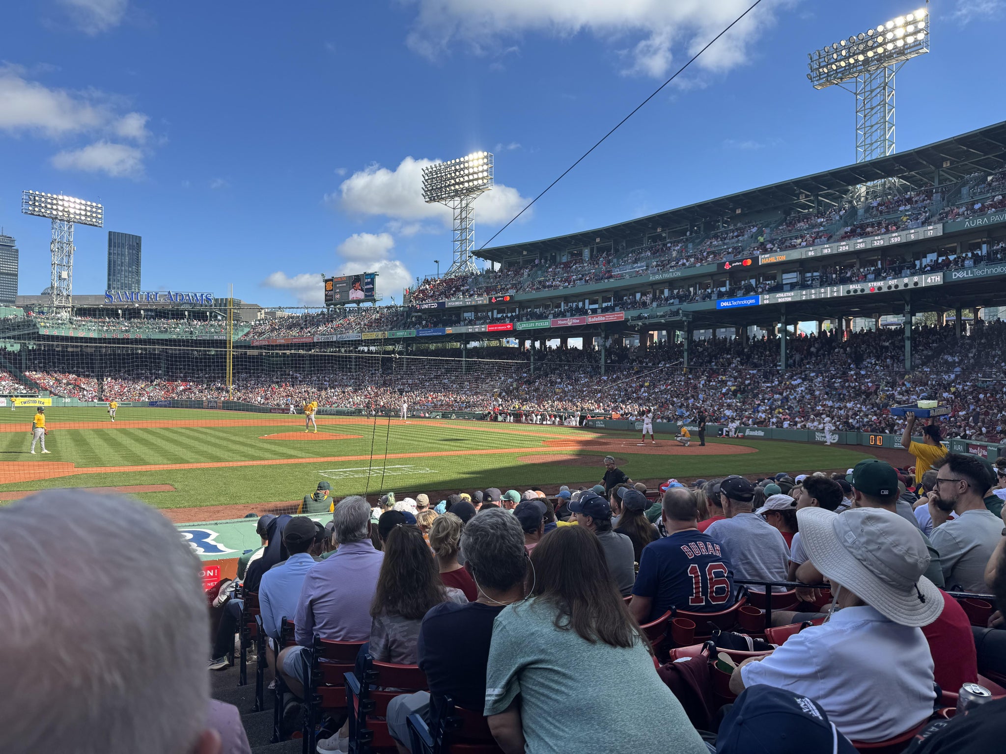 Real Fan View taken from Field Box 62 at Fenway Park by Robert C