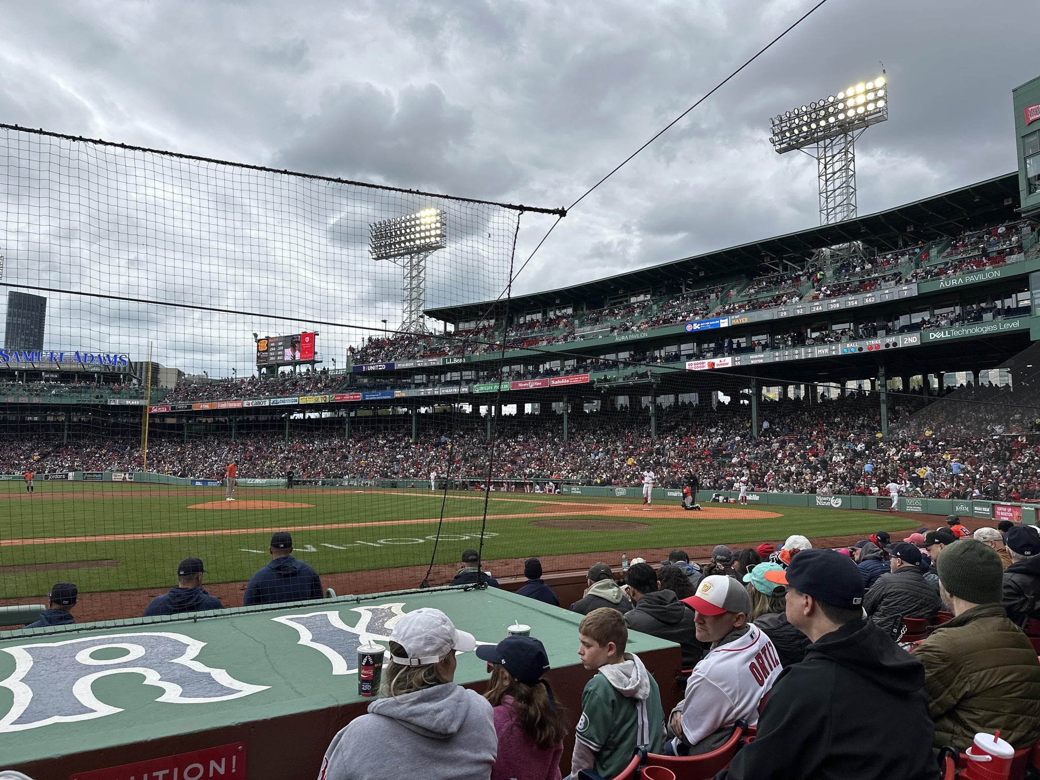 Real Fan View taken from Field Box 63 at Fenway Park by Tom L
