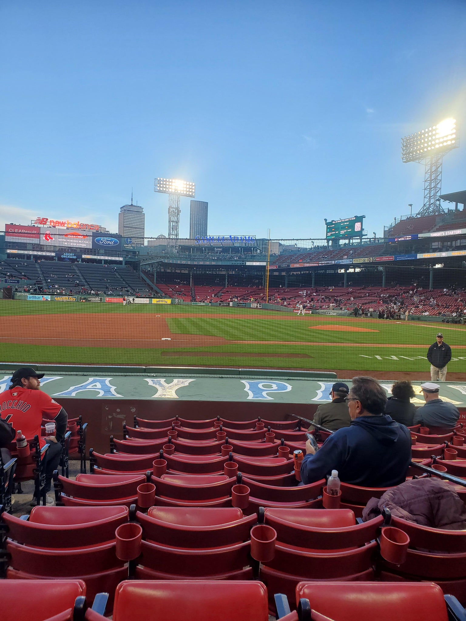 Real Fan View taken from Field Box 64 at Fenway Park by Anonymous User