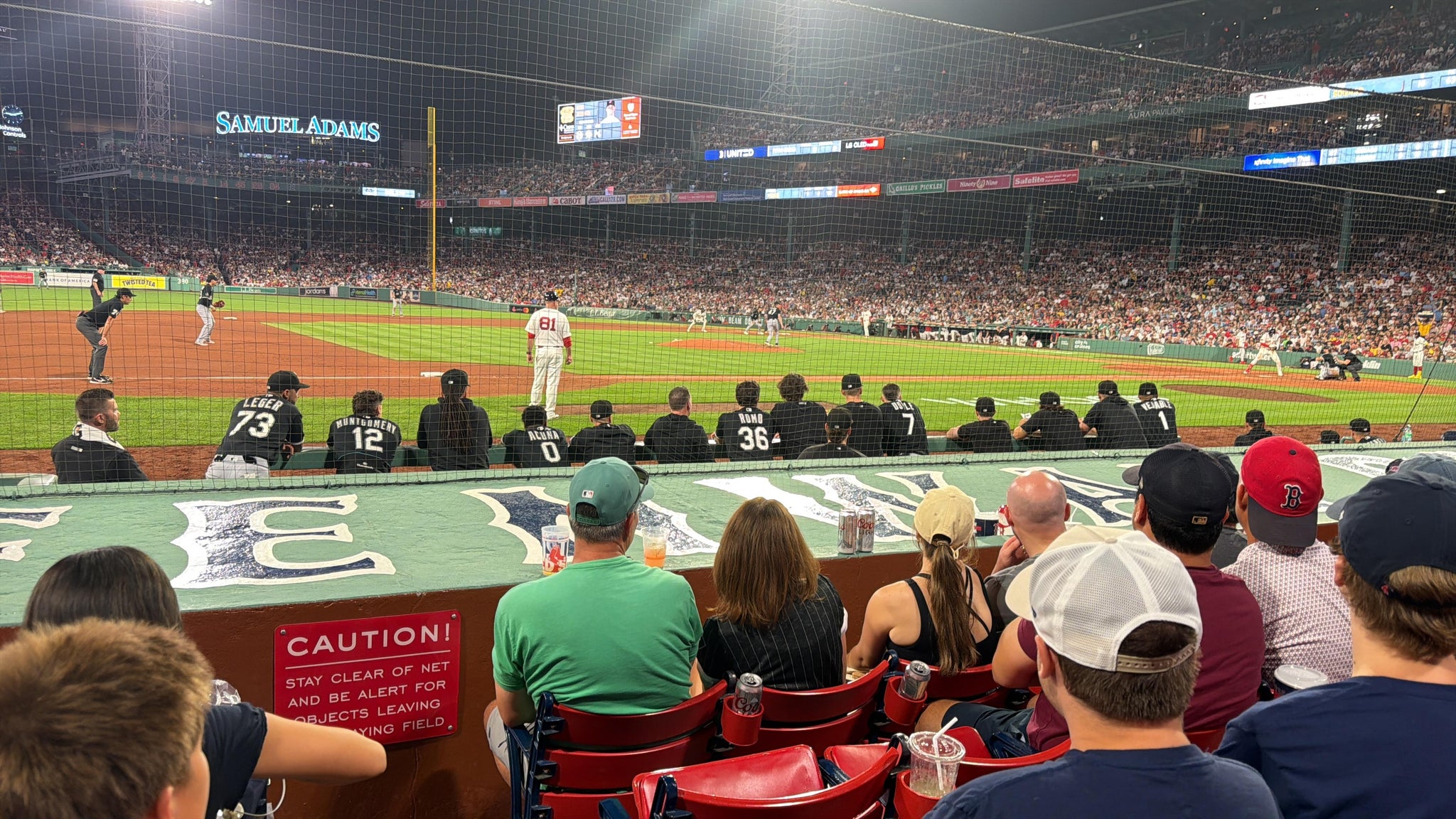 Real Fan View taken from Field Box 67 at Fenway Park by Anjel P