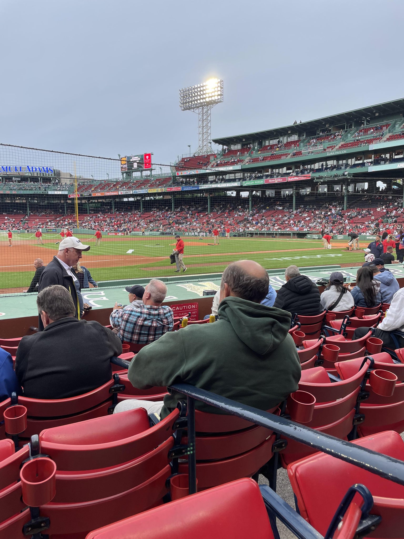 Real Fan View taken from Field Box 68 at Fenway Park by Mariana L