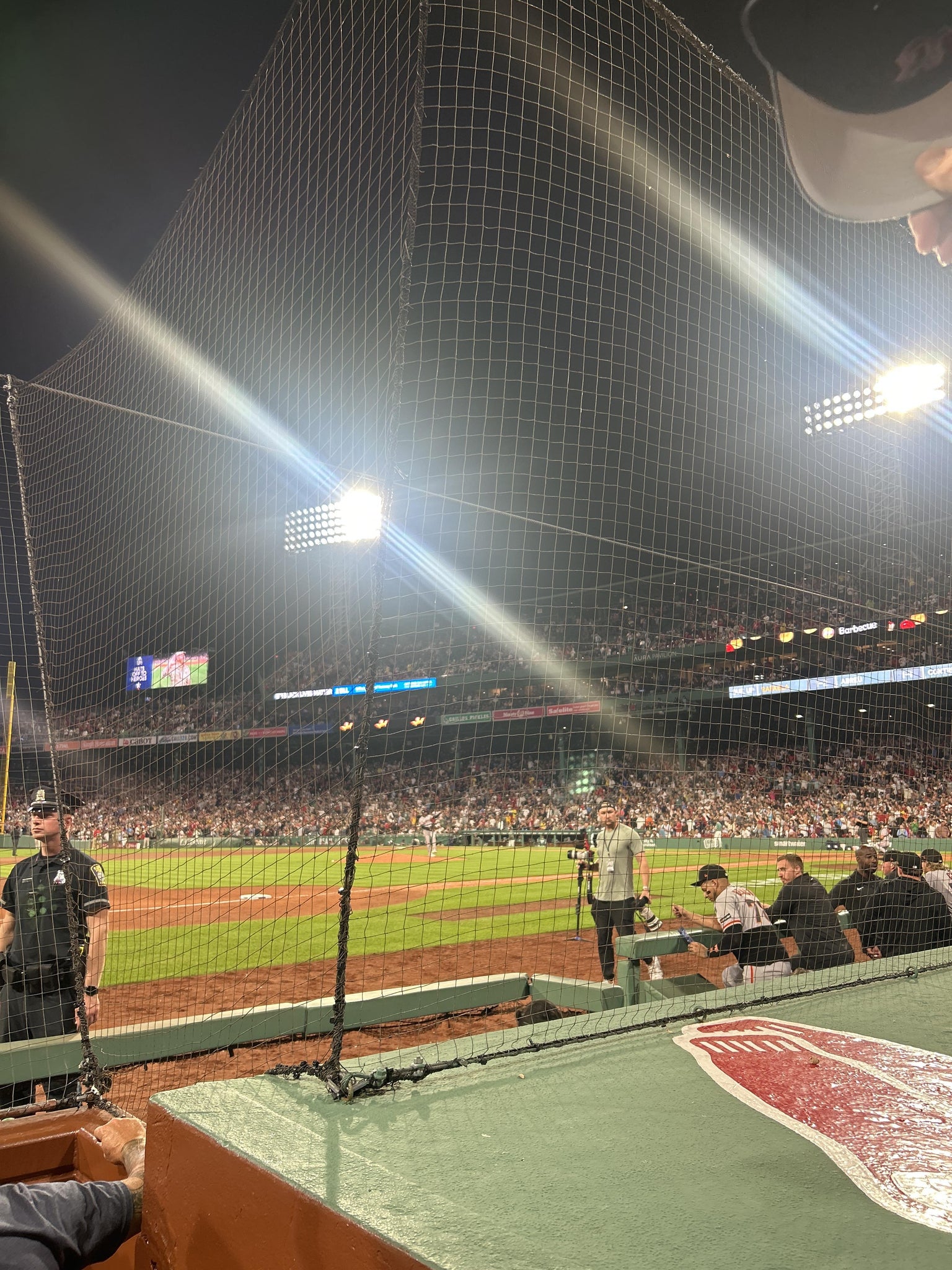 Real Fan View taken from Field Box 69 at Fenway Park by Nathan T