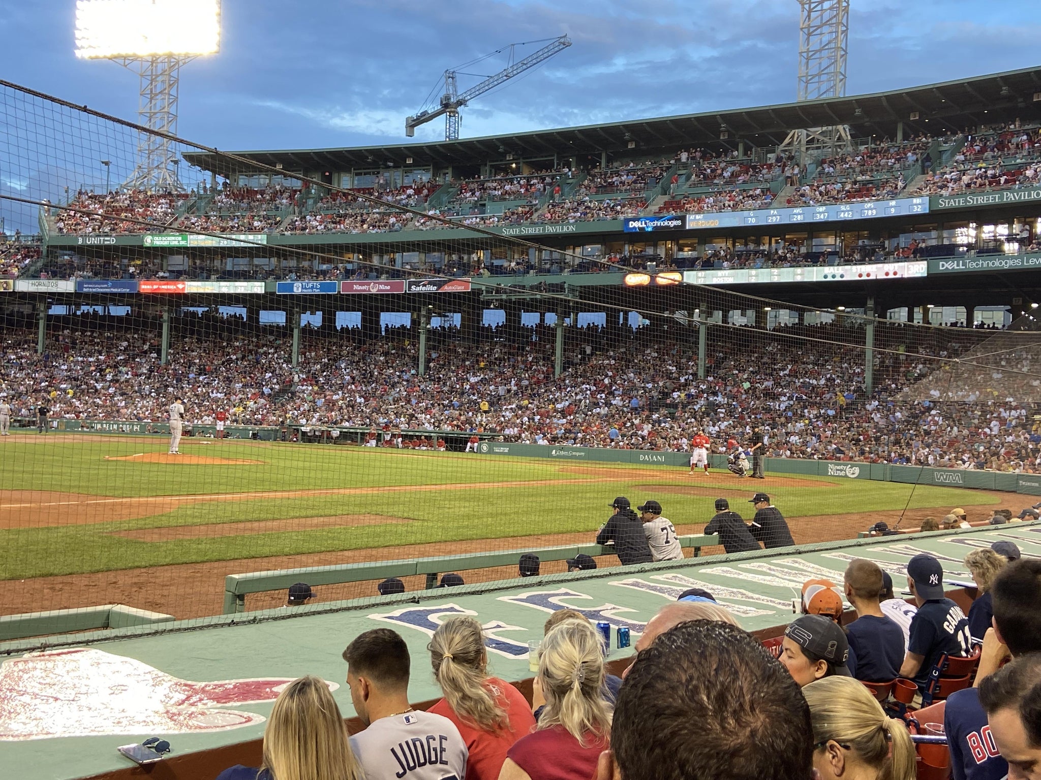 Real Fan View taken from Field Box 69 at Fenway Park by David M