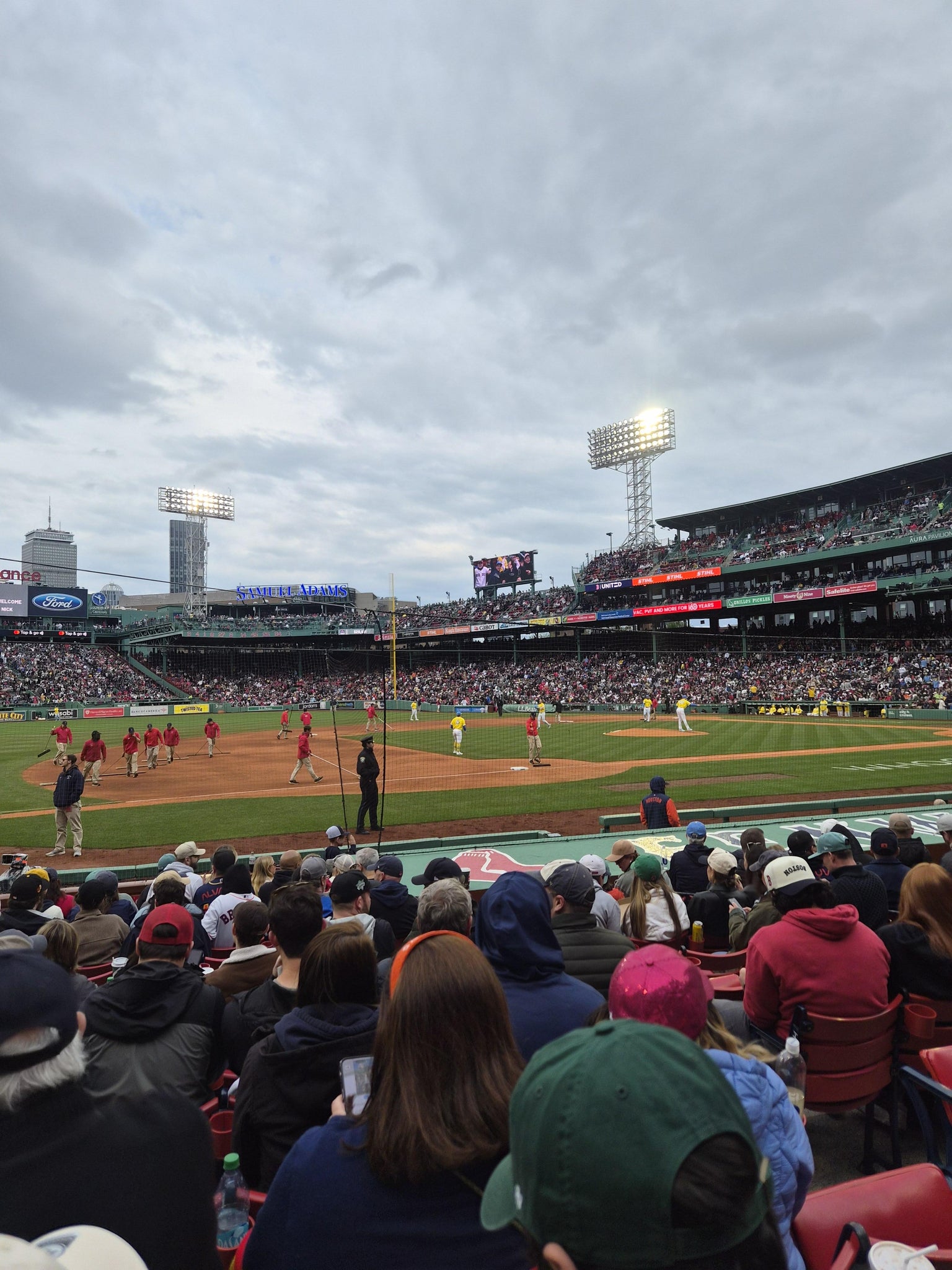 Real Fan View taken from Field Box 69 at Fenway Park by Cuauhtemoc M