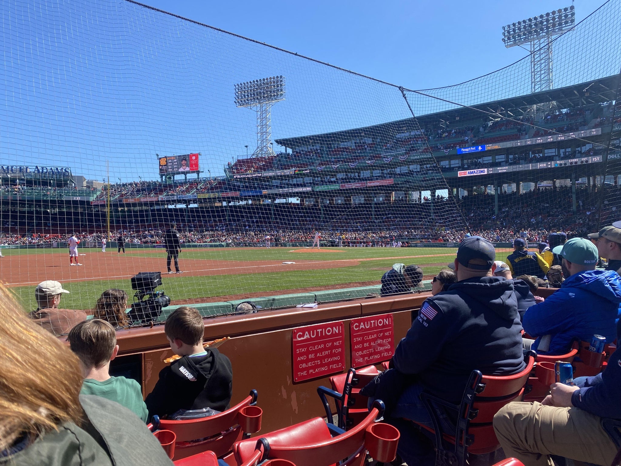 Real Fan View taken from Field Box 70 at Fenway Park by Trista G