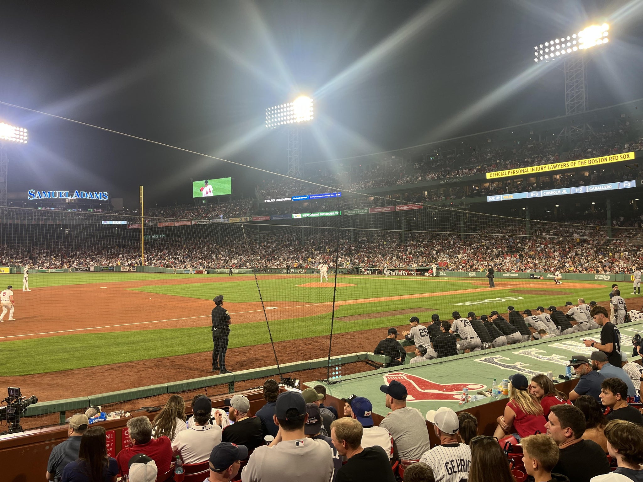 Real Fan View taken from Field Box 70 at Fenway Park by Dan H