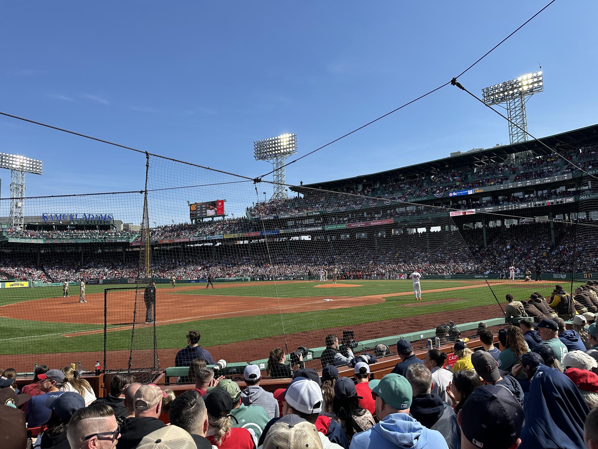 Real Fan View taken from Field Box 71 at Fenway Park by Dan S