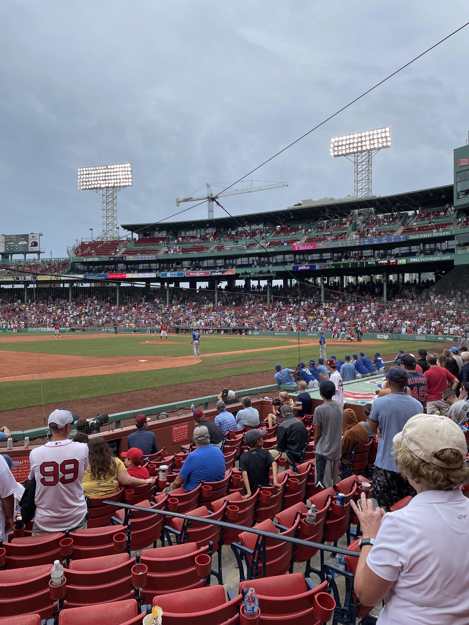 Real Fan View taken from Field Box 71 at Fenway Park by Dan S