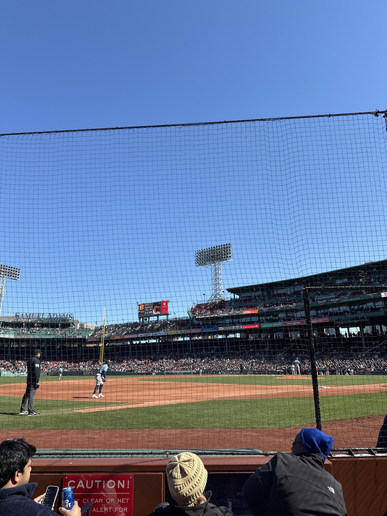 Real Fan View taken from Field Box 72 at Fenway Park by Tammy B