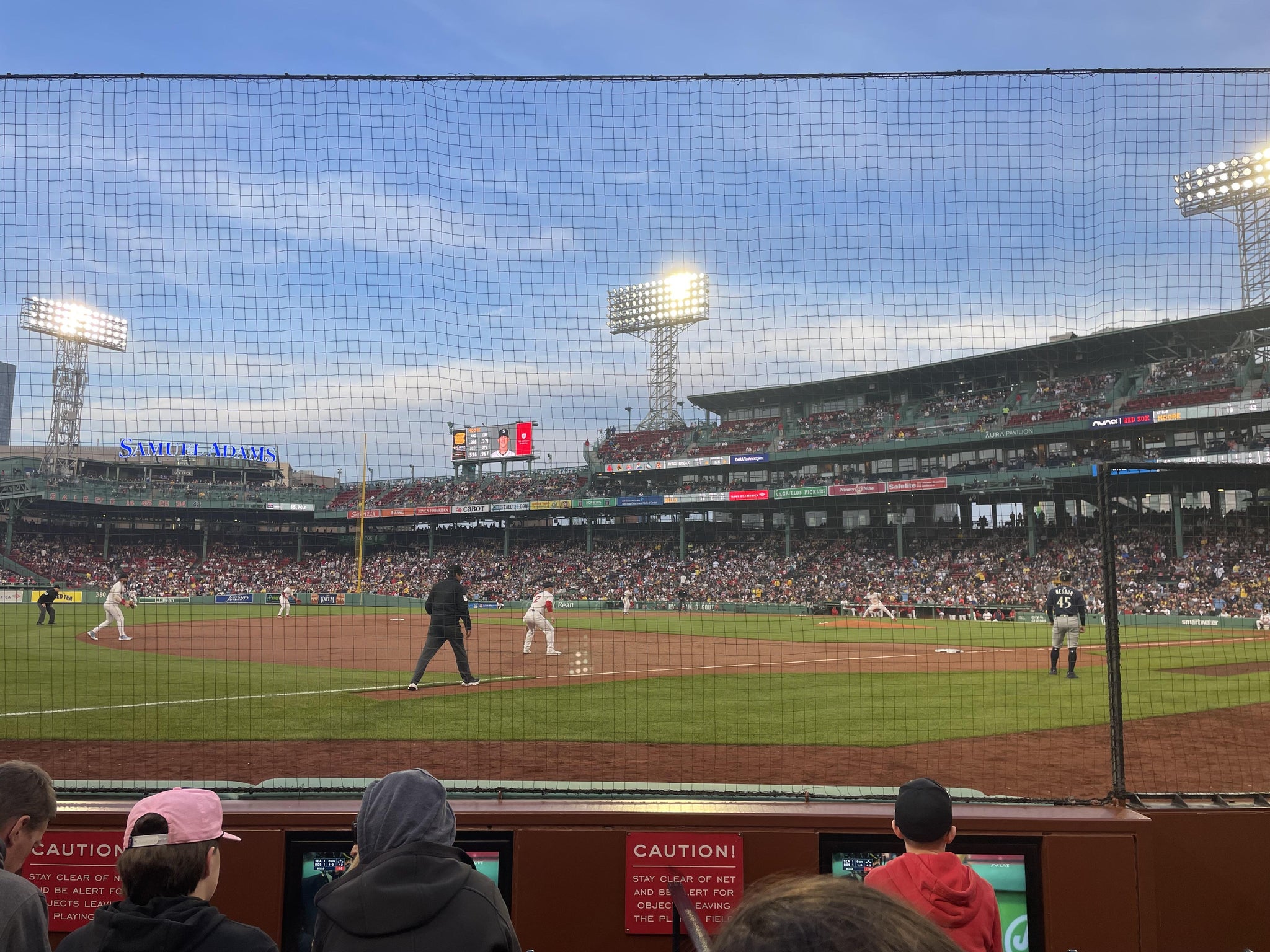 Real Fan View taken from Field Box 73 at Fenway Park by Rich B