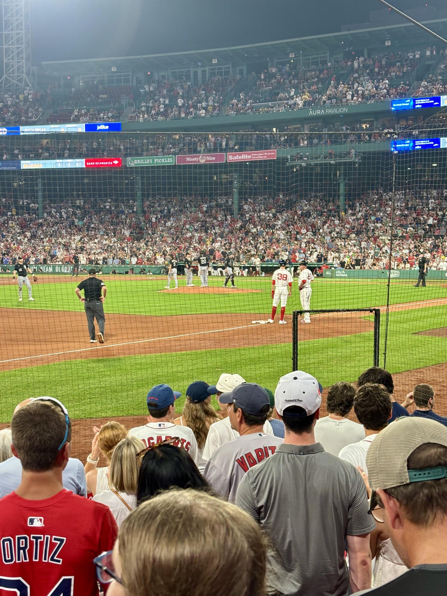 Real Fan View taken from Field Box 73 at Fenway Park by James D